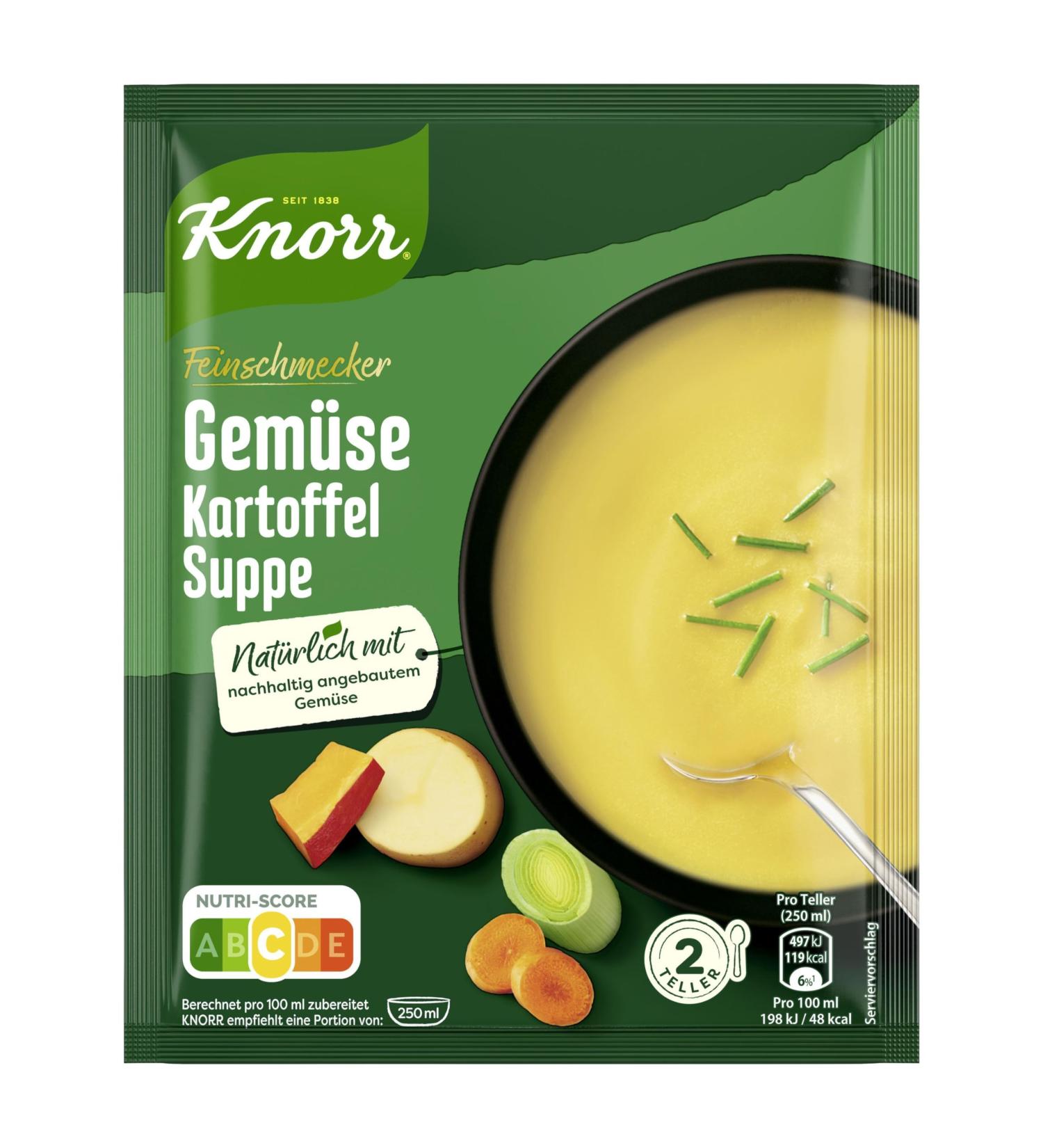 Knorr Gourmet Vegetable Potato Soup 500ml Bag