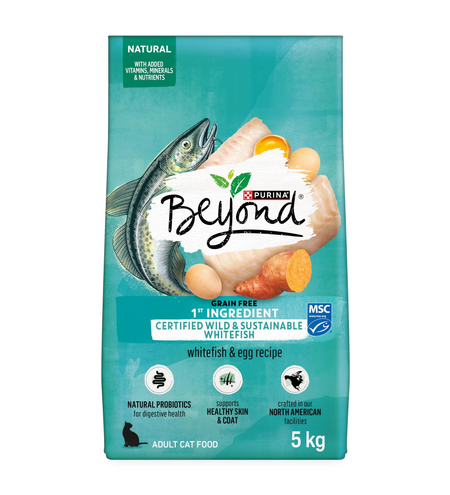 Beyond Grain Free Natural Dry Cat Food Wild-Caught Whitefish & Free Run Egg - 5 kg Bag 5 kg (Pack of 1) - Buy Online on GoSupps.com