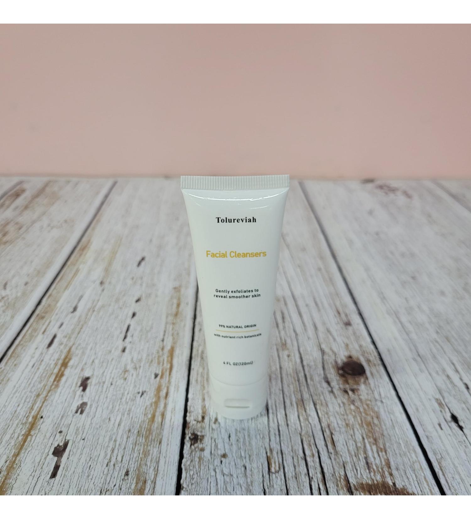 Tolureviah Facial Cleansers 99% Natural Origin Gently Exfoliates with Nutrient-Rich Botanicals for Radiant Skin - Buy Online on GoSupps.com
