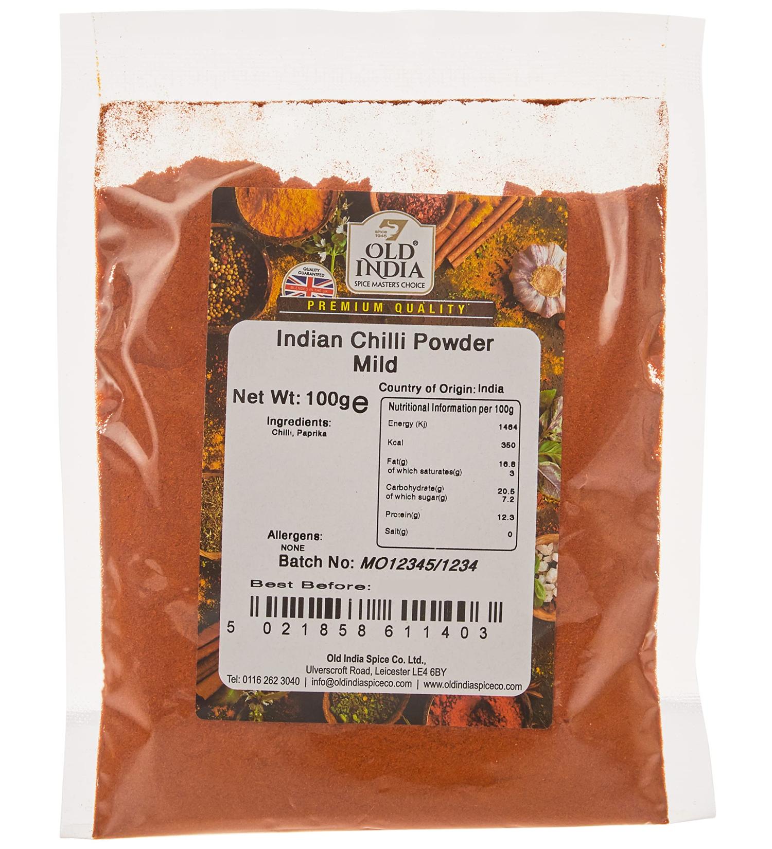 Old India Indian Mild Chilli Powder 100g - Authentic Spice Blend - Buy Online on GoSupps.com