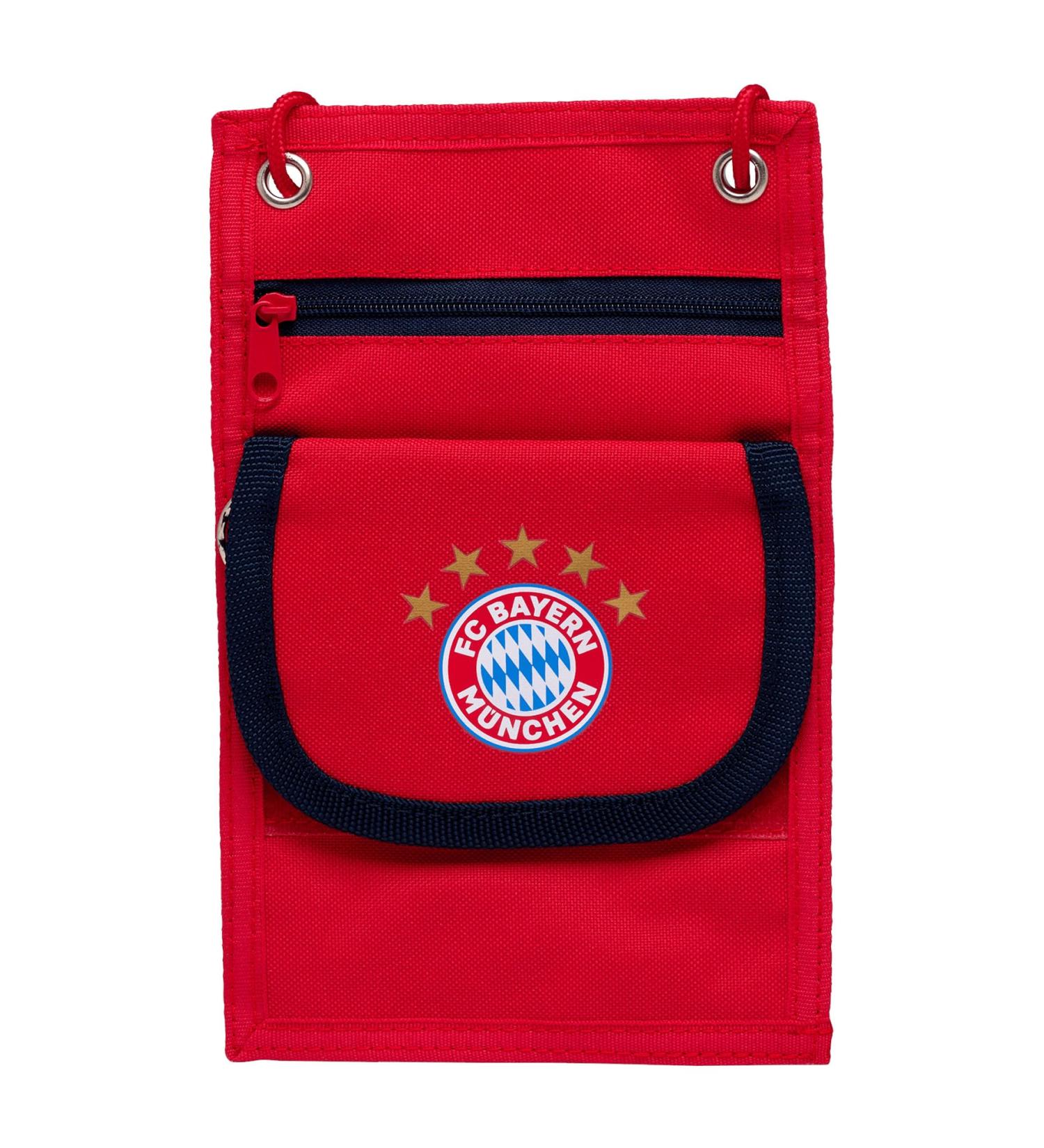 FC Bayern Munich Neck Pouch | Children's Wallet & Purse | Red | International Shipping - Buy Online on GoSupps.com