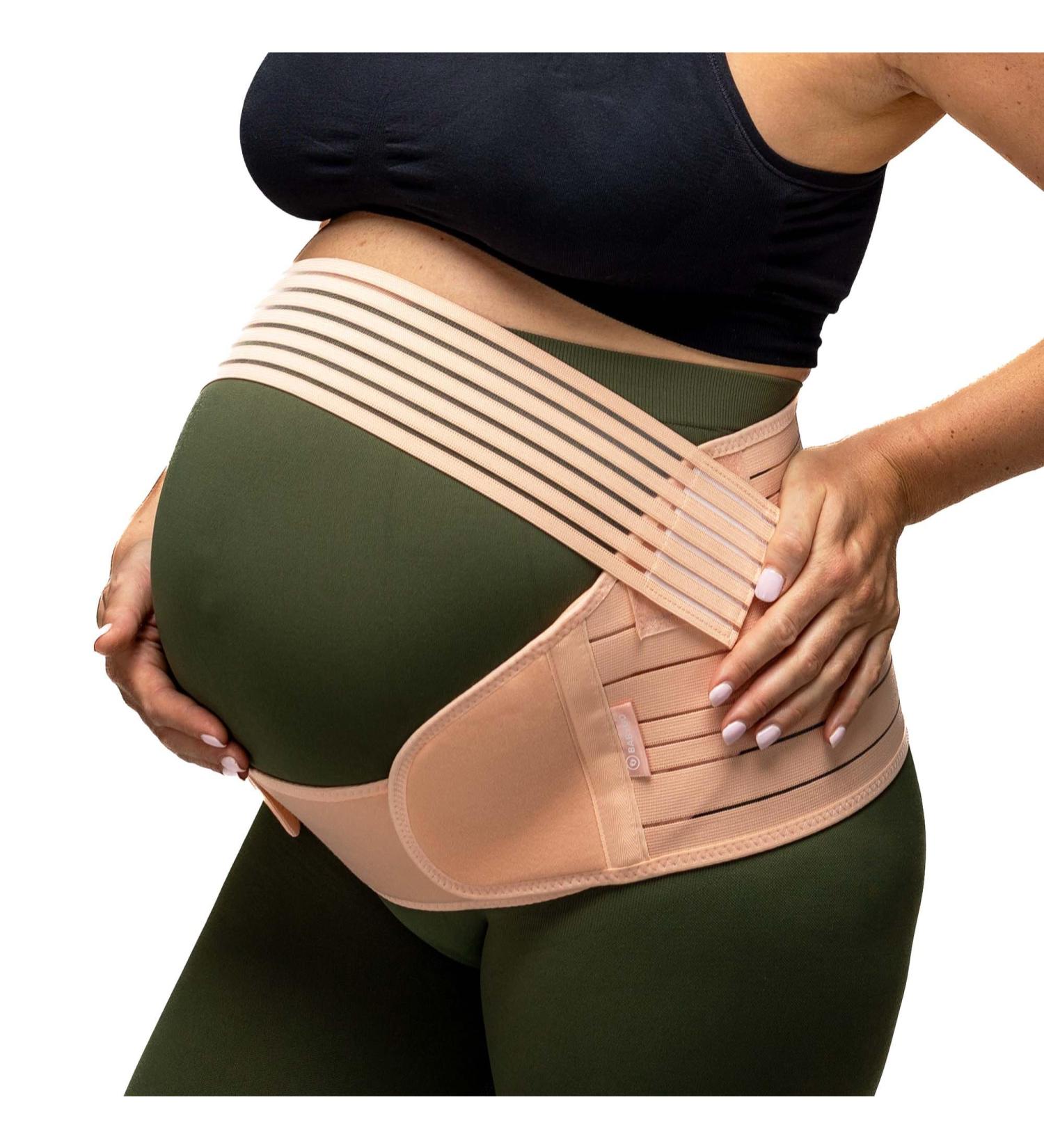 Pregnancy Support Belt - Relieve Back Pelvic Hip Pain - Includes 40 Page Pregnancy Book - Size M 10-12 - Buy Online on GoSupps.com