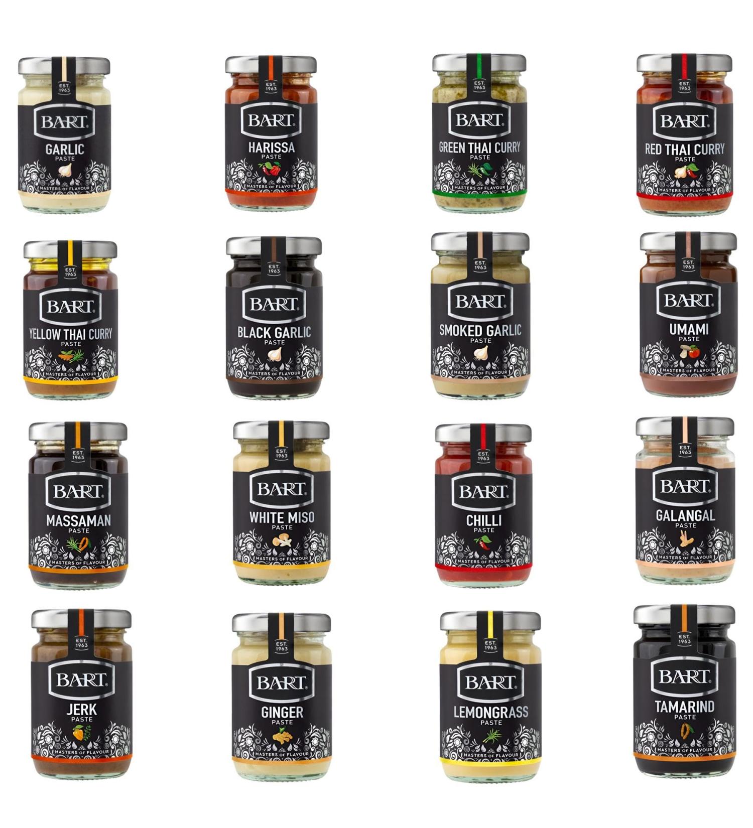 Bart Sauce Pick N Mix - Create Custom Sauce Combo with 15+ Flavours | Harissa Galangal Black Garlic White Miso | Gift Set for Sauce Lovers - Pack of 6 - Buy Online on GoSupps.com