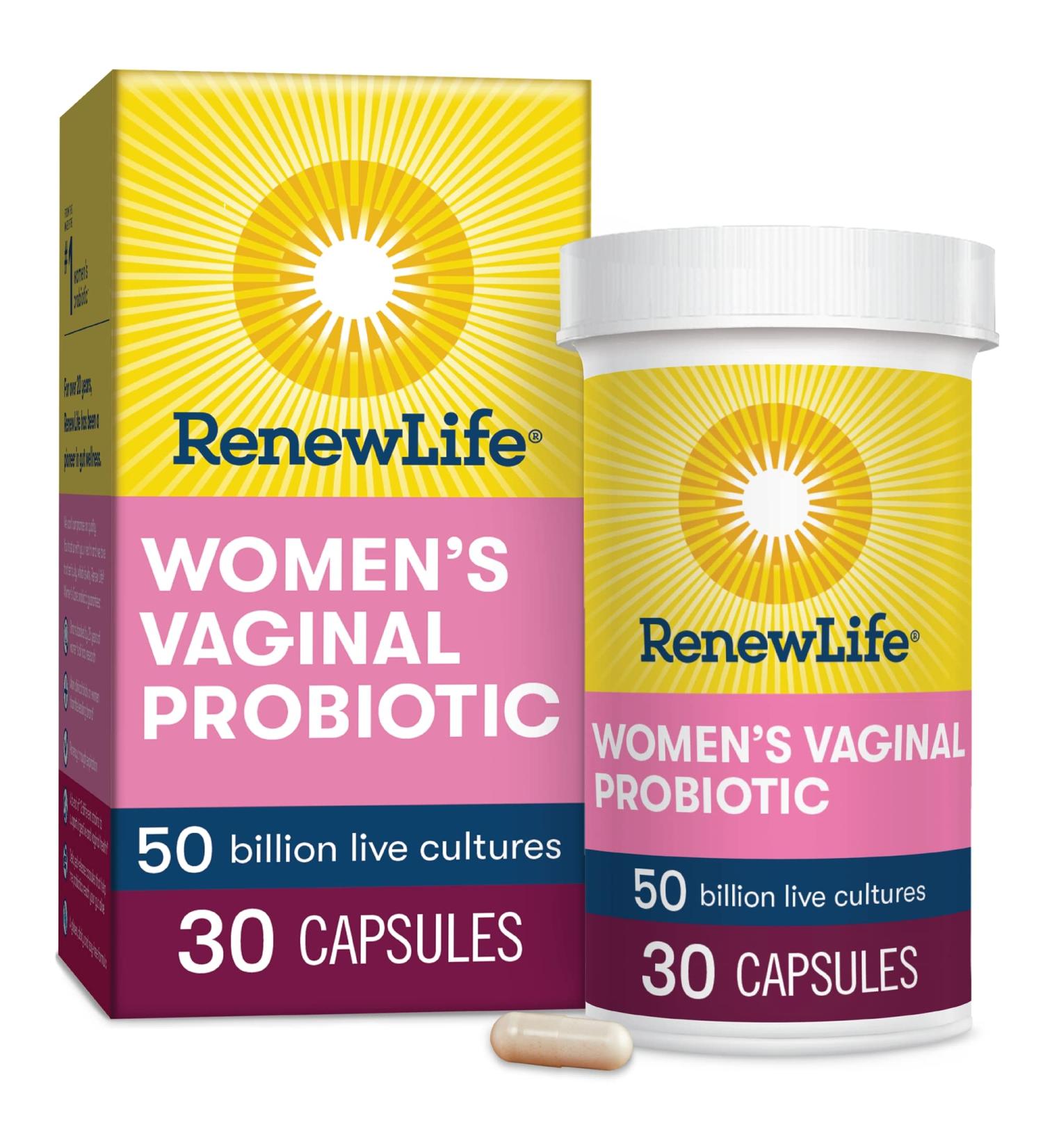 Renew Life Ultimate Flora Women's Vaginal Probiotic 50 Billion - 30 Veggie Capsules - Buy Online on GoSupps.com