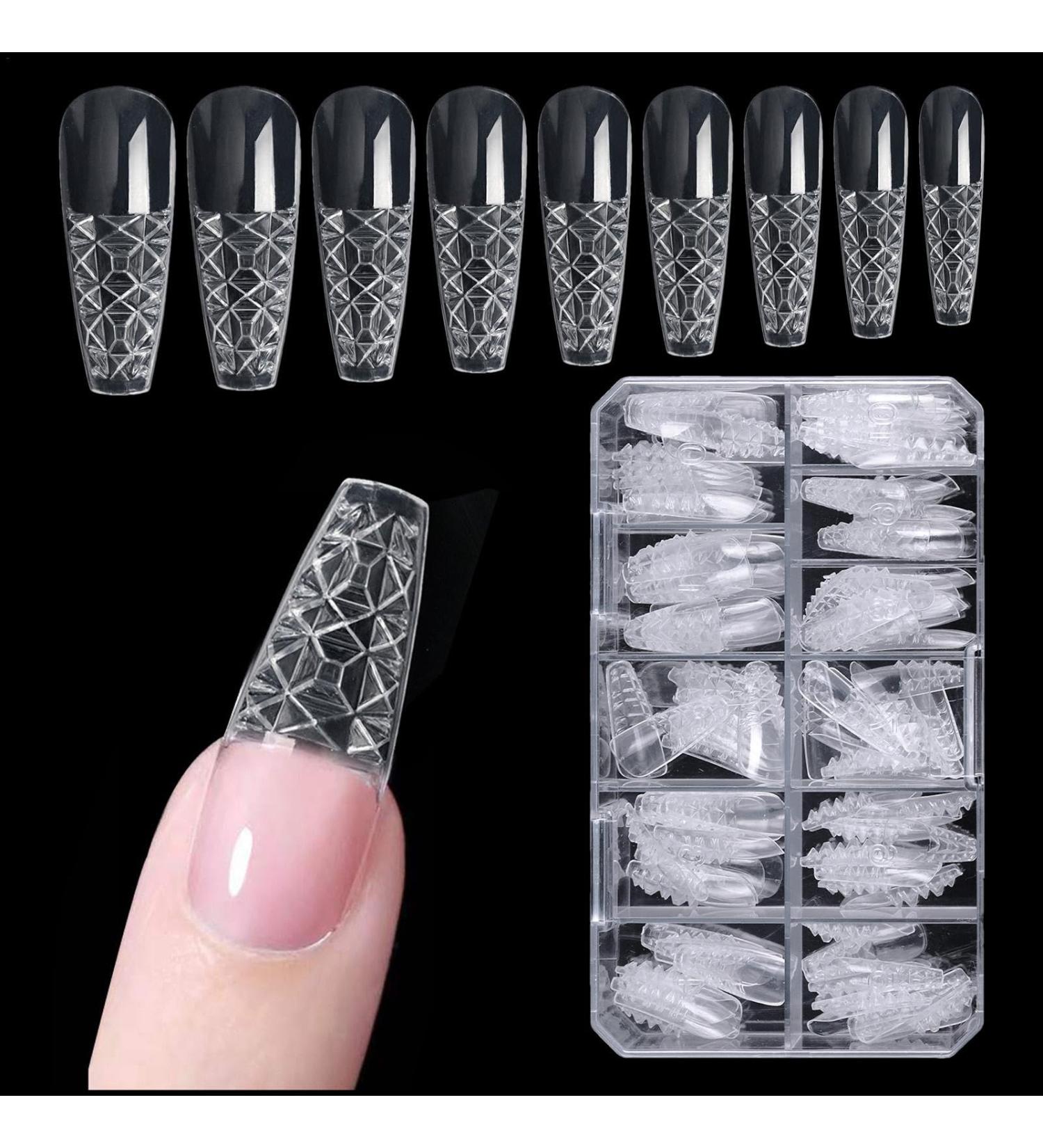 Fake Nails Tips - Full Artificial Nails in 3D Home Women Nail Tips Beginners Manicure Nails for Dating Wedding Traveling 02 - Buy Online on GoSupps.com