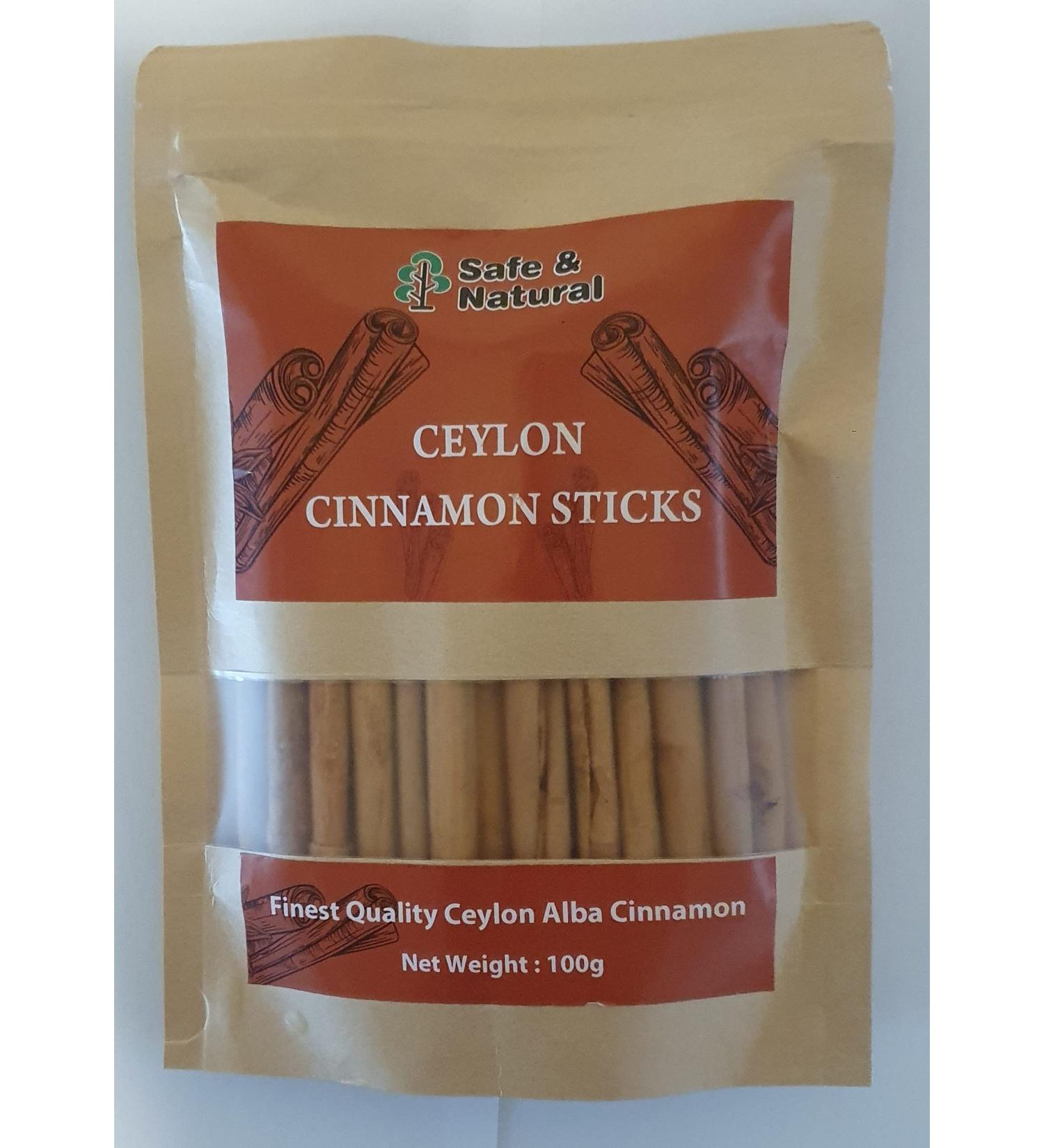Ceylon Cinnamon Sticks-100g- Alba Grade - Buy Online on GoSupps.com