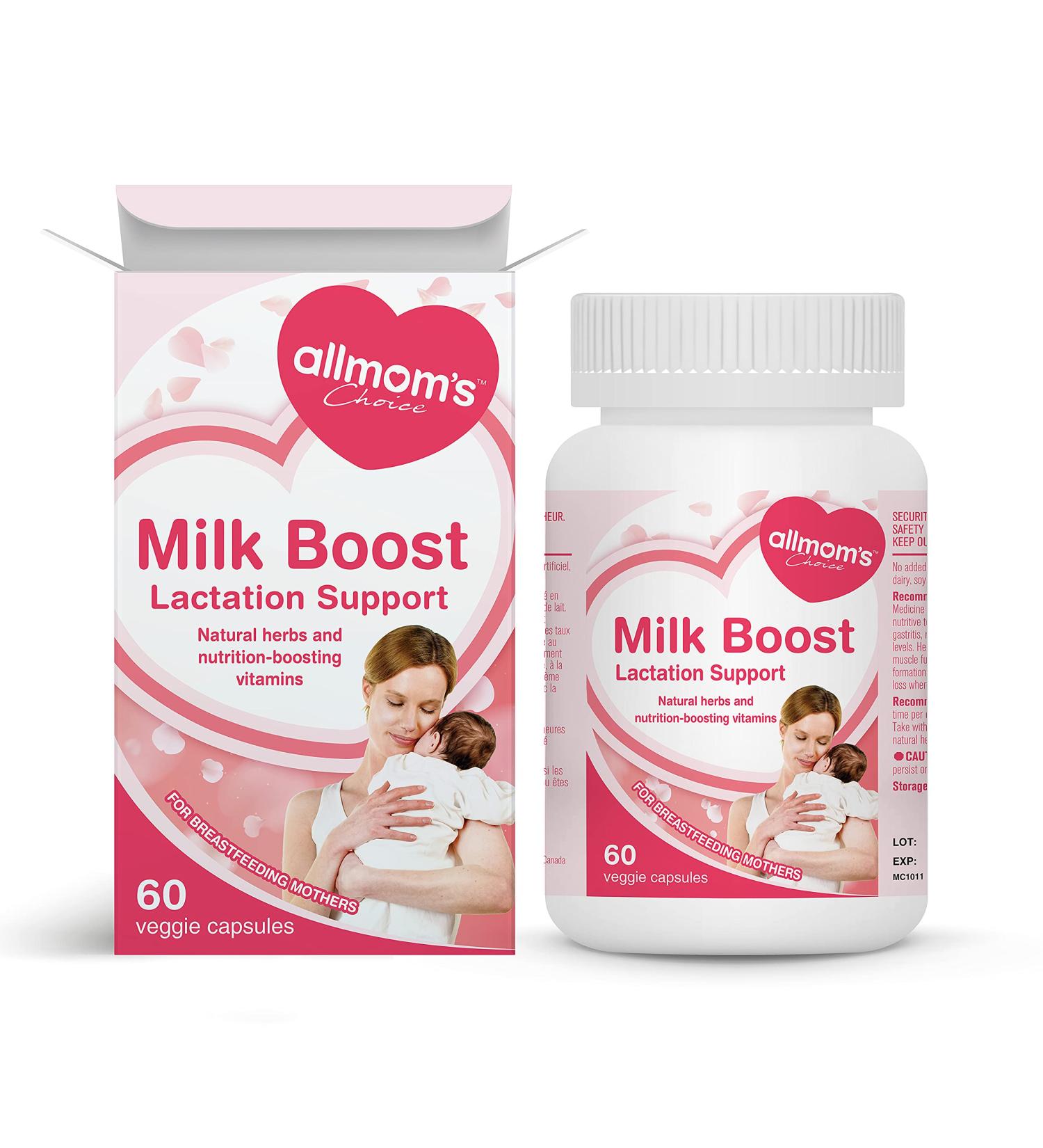 Lactation Supplement for Increased Breast Milk with Fenugreek Fennel and Essential Nutrients Safe for Breastfeeding Mom and Baby - 30 Days Supply - Allmom's Choice - Buy Online on GoSupps.com