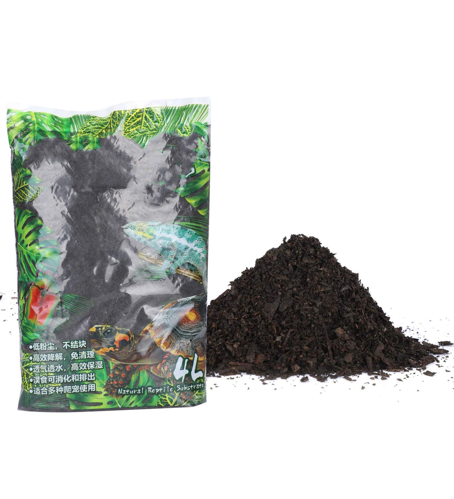 Soil 4L Reptiles Pet Feeding Soil Potting Soil Portable for Reptiles Box for Amphibian Pets - Buy Online on GoSupps.com