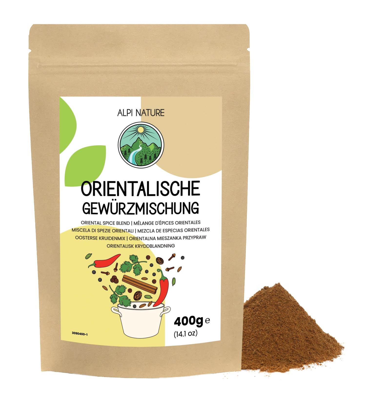  Alpi Nature Alpi Nature 400g Oriental Spice Mix Moroccan Spice Indian Spice Middle Eastern Spice for Curry Stews Soups and Marinades - Buy Online on GoSupps.com