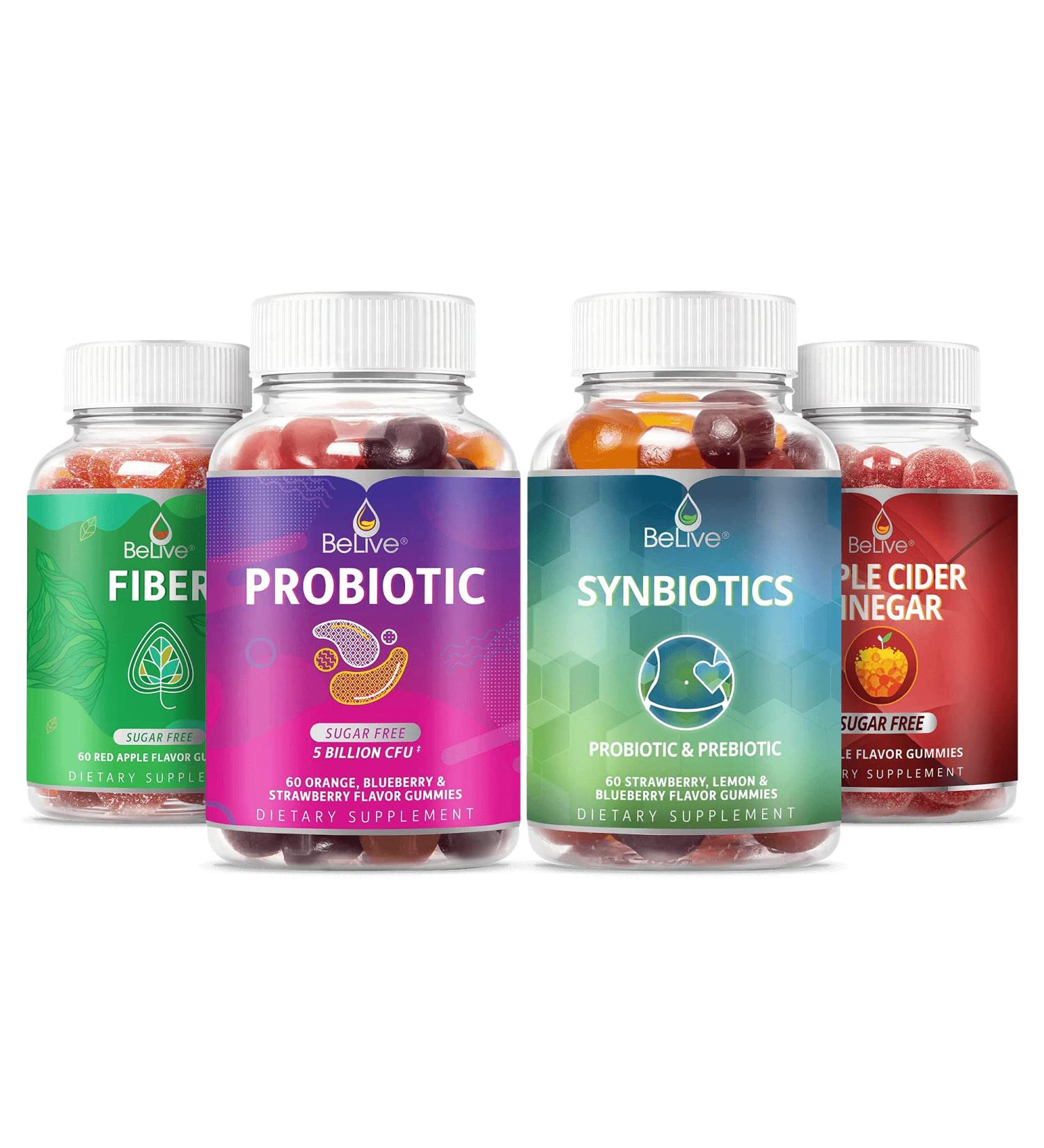 BeLive Probiotic Gummies - Sugar Free  5 Billion CFUs  60 Count - Buy Online on GoSupps.com