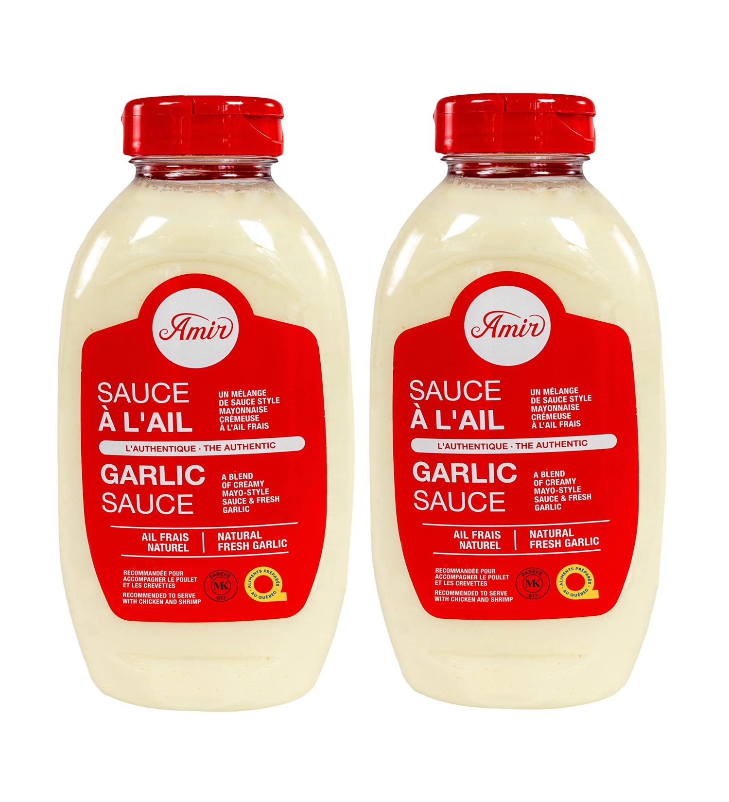 Cuisine Amir 2 Pack - Authentic Lebanese Garlic Sauce - 350ml White