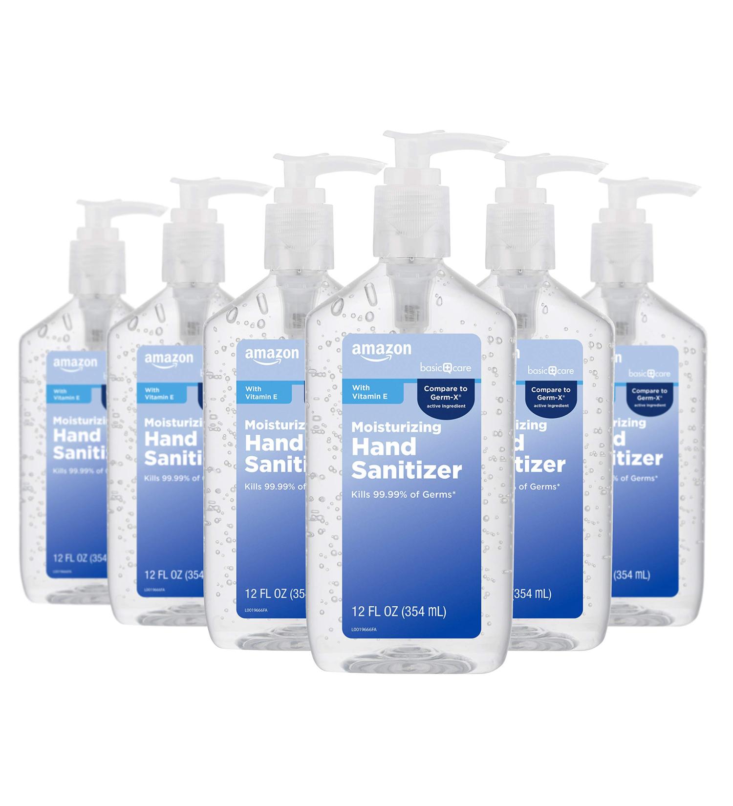 Amazon Basic Care Original Hand Sanitizer 62% - 12oz (Pack of 6) - Buy Online on GoSupps.com