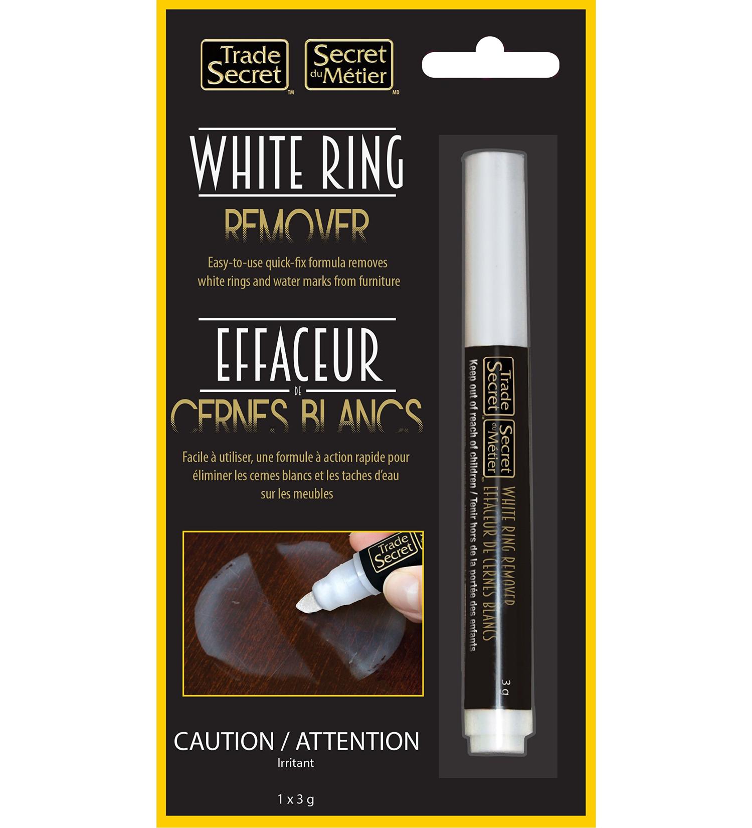 Trade Secret Water Mark Remover Marker for Wood Surfaces and Furniture Great for Removing White Rings and Watermarks.