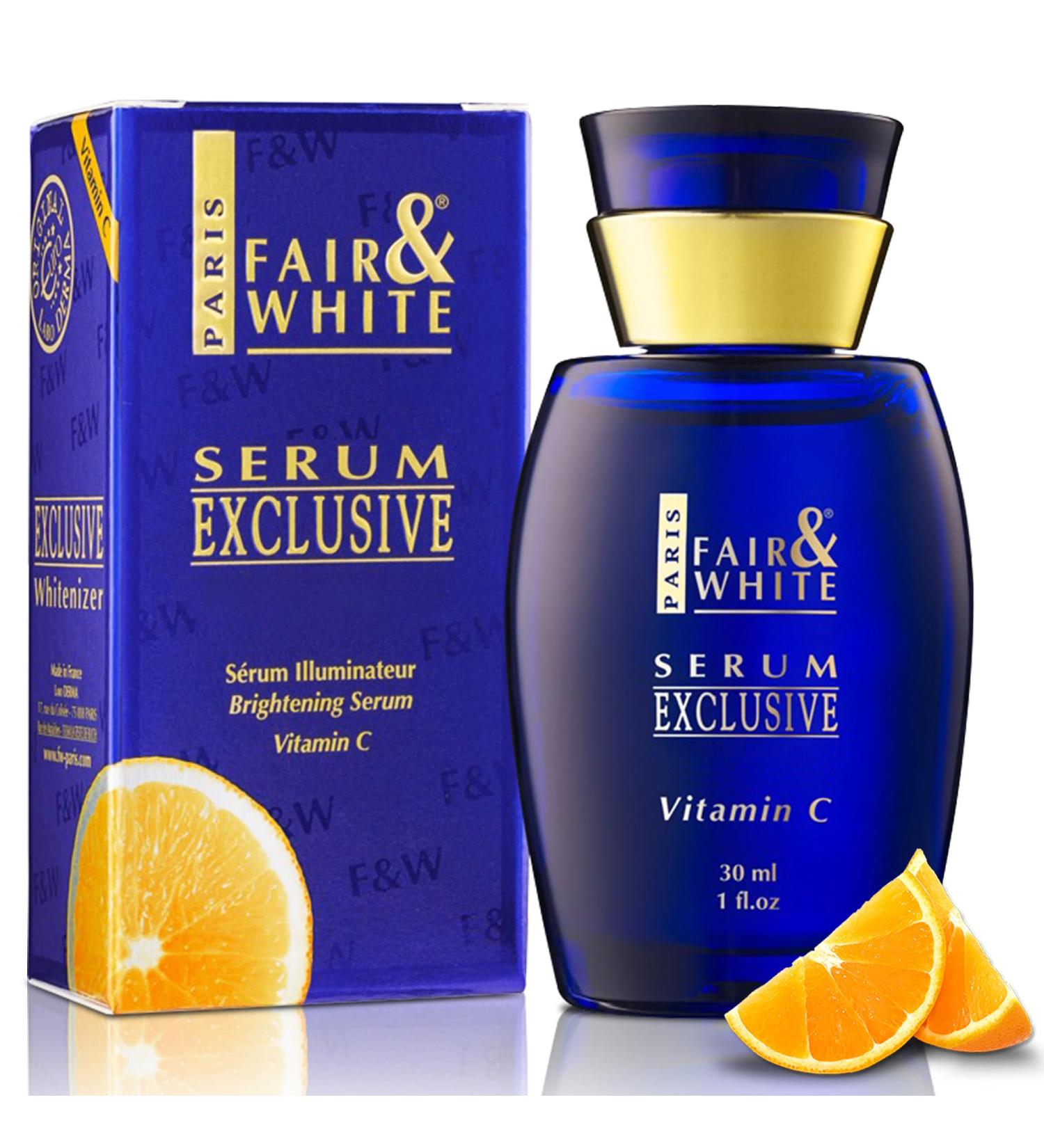 Fair & White Exclusive Vitamin C Serum 30ml Skin Brightening Serum for Radiant Skin | International Shipping - Buy Online on GoSupps.com