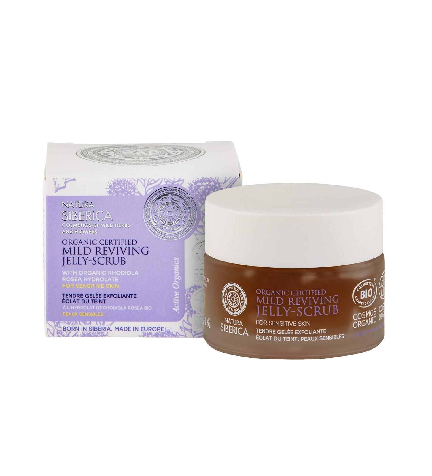 Natura Siberica Organic Certified Sensitive Skin Mild Reviving Jelly-Scrub - Buy Online on GoSupps.com