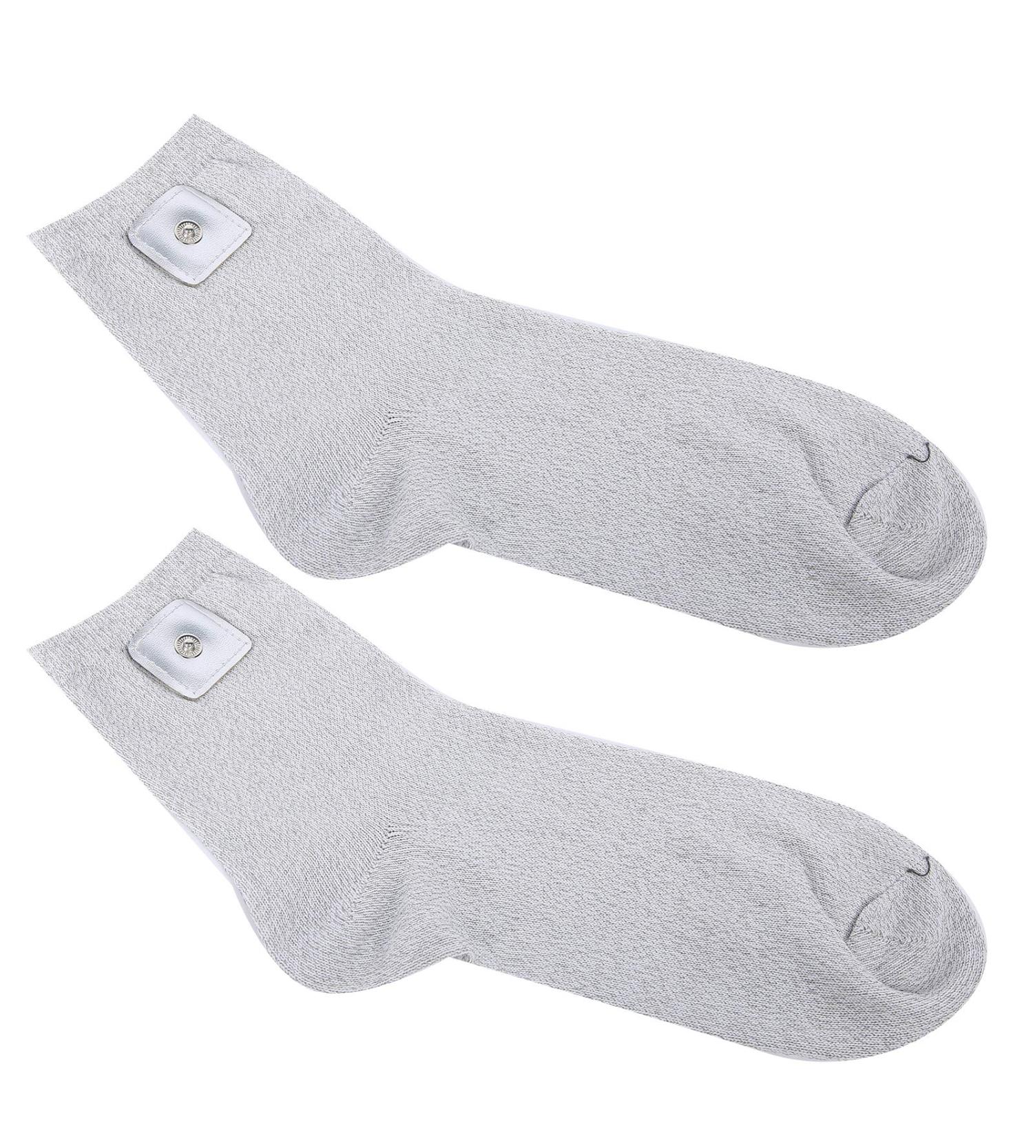 Vcedas Silver Fiber Therapy Conductive Massage Socks - Electrode PU Leather Socks for Pain Relief | International Shipping - Buy Online on GoSupps.com