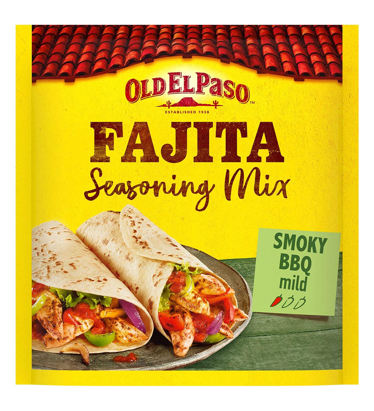 Old El Paso Mexican Smoky BBQ Fajita Seasoning Mix 35g - Authentic Flavor, Easy to Use - Pack of 1 - Buy Online on GoSupps.com