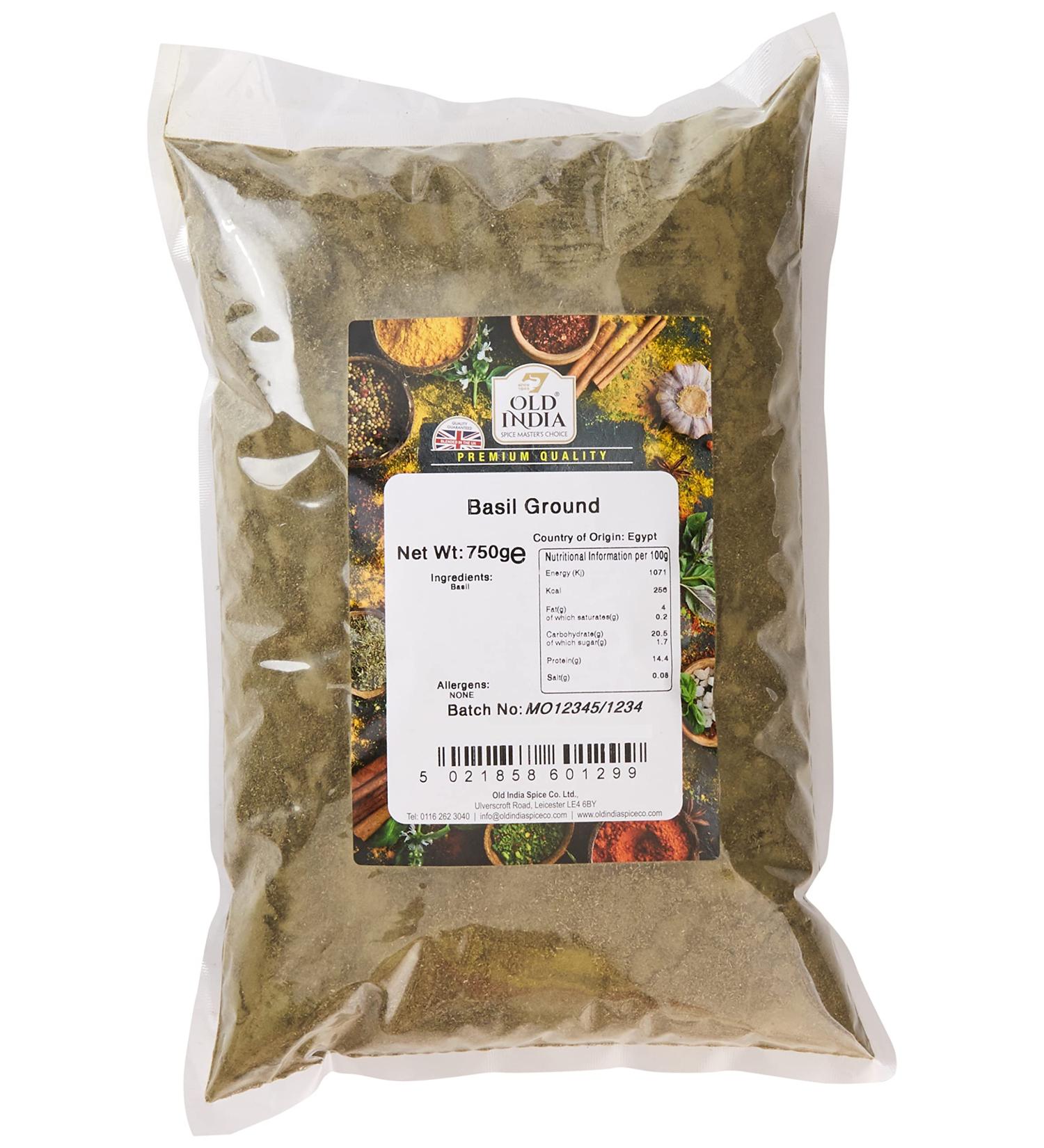 Old India Basil Ground 750g - Premium Quality Basil for Culinary Delights - Buy Online on GoSupps.com