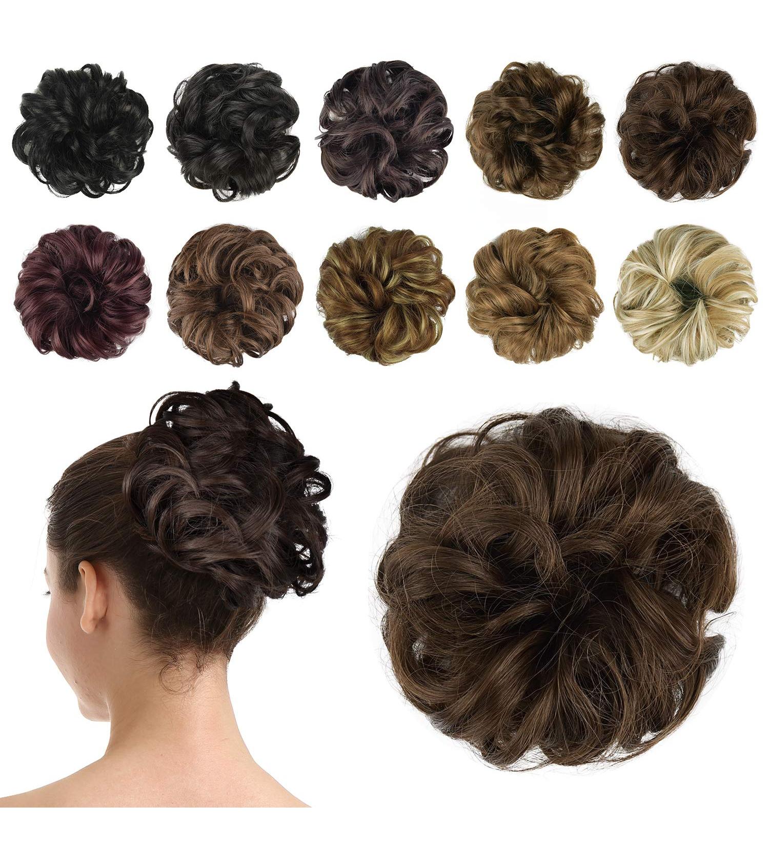 BARSDAR Messy Hair Scrunchies Bun Extensions - Medium Chestnut Brown, Pack of 1 - Buy Online on GoSupps.com