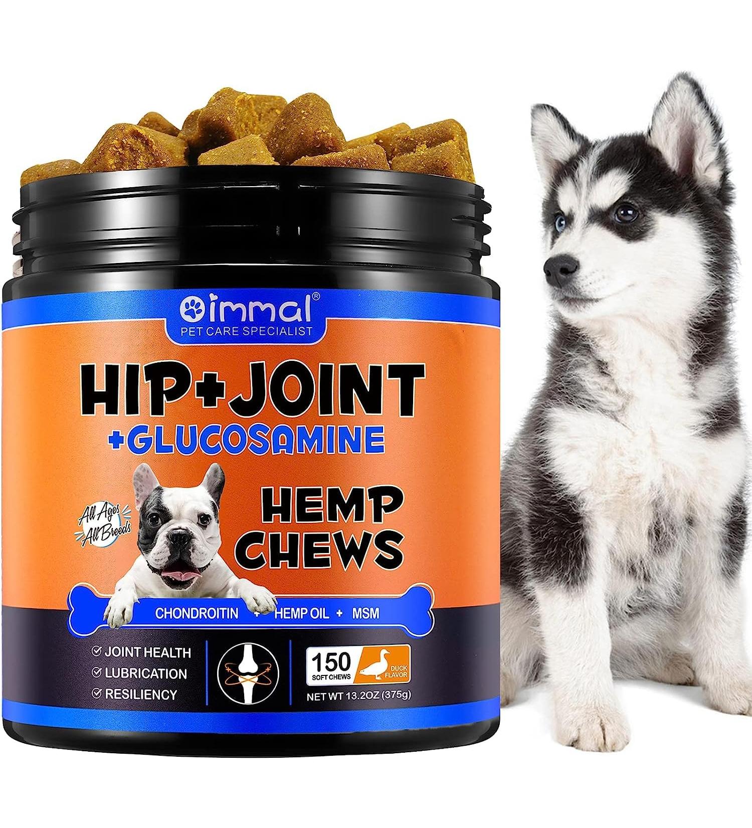 RSGRT Hip and Joint Supplements Chews for Dogs 150PCS Hip & Joint Care Tablets with Glucosamine Chondroitin Green-Lipped Mussels and Vitamins for Dog Joint Care (Duck Flavor) dog joint chews 150PCS - Buy Online on GoSupps.com
