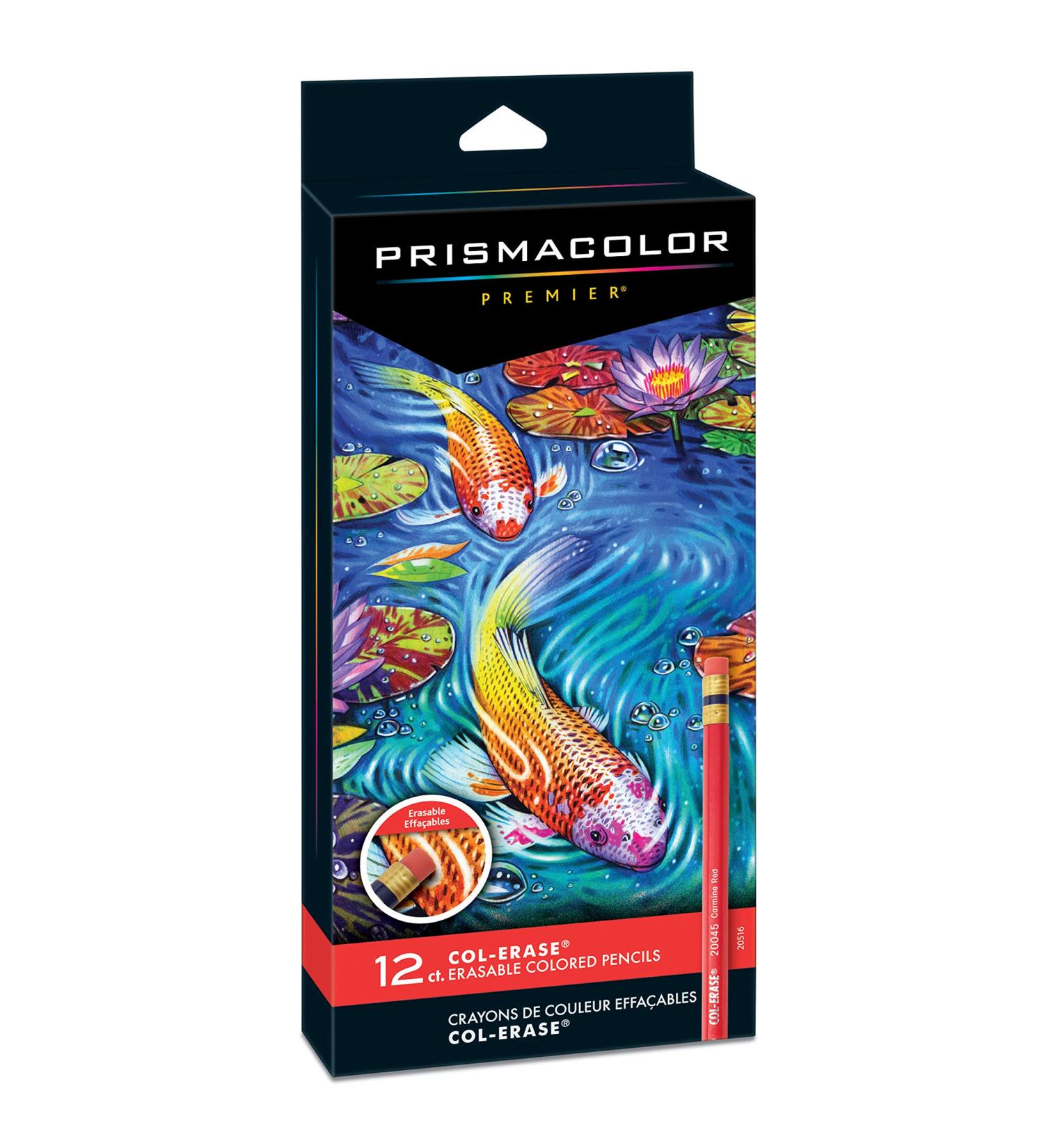 Prismacolor Col-Erase Erasable Colored Pencils 12 Pack - 12-Count Assorted Colors - Buy Online on GoSupps.com
