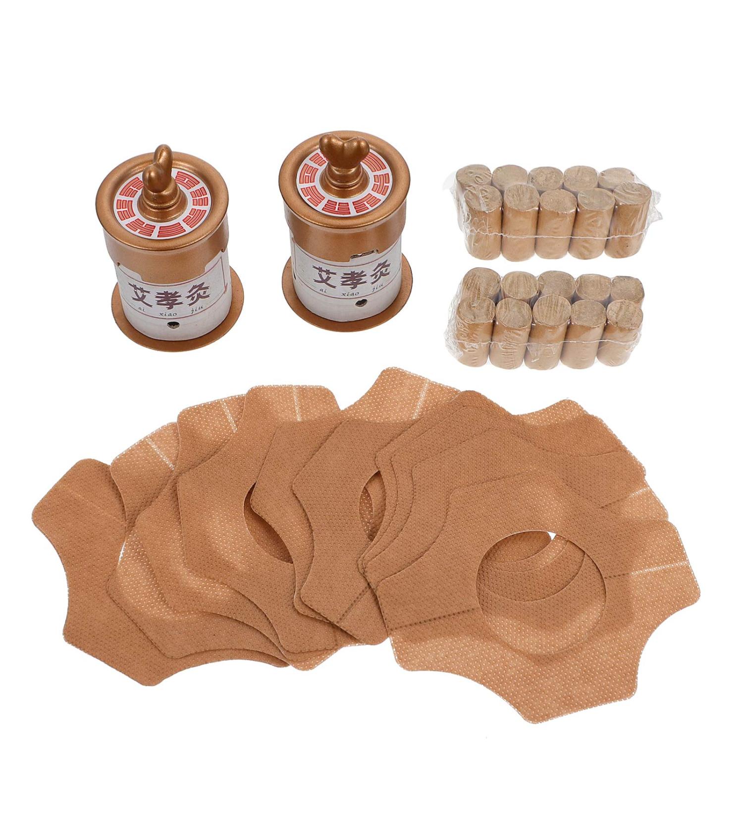 Moxibustion Kit - Moxibustion Box Stick & Patch | Premium Acupuncture Products for Pain Relief - Buy Online on GoSupps.com