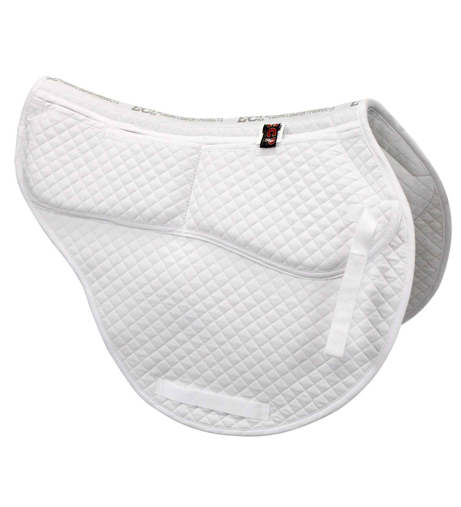 ECP All Purpose Contoured Correction Saddle Pad - Adjustable Memory Foam, White - Buy Online on GoSupps.com