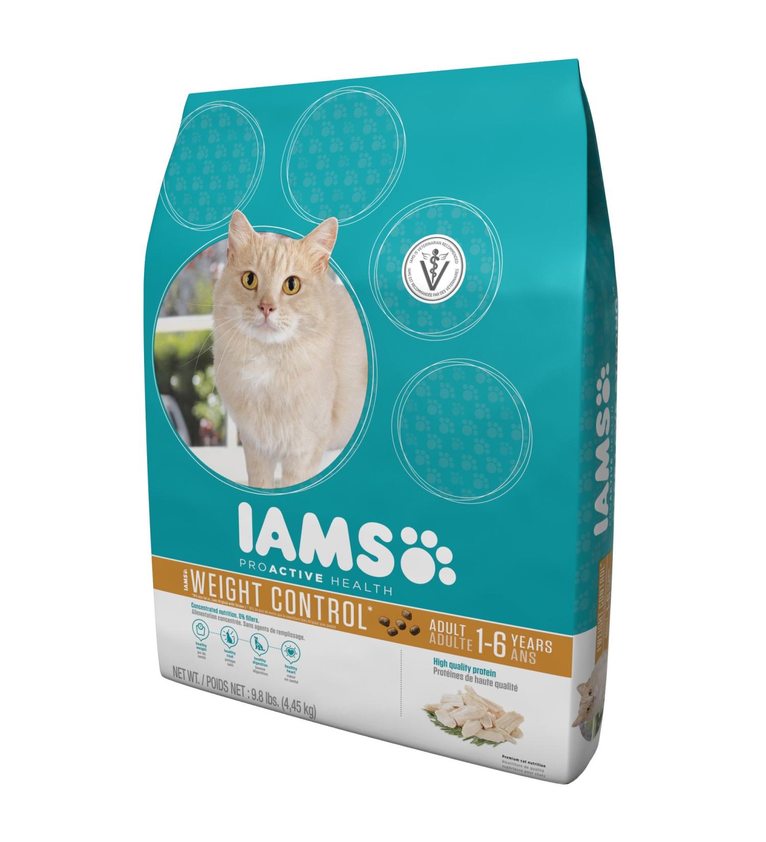 Iams Proactive Health Adult Weight Control Premium Cat Nutrition 9.8 Pound 9.8-Pound - Buy Online on GoSupps.com