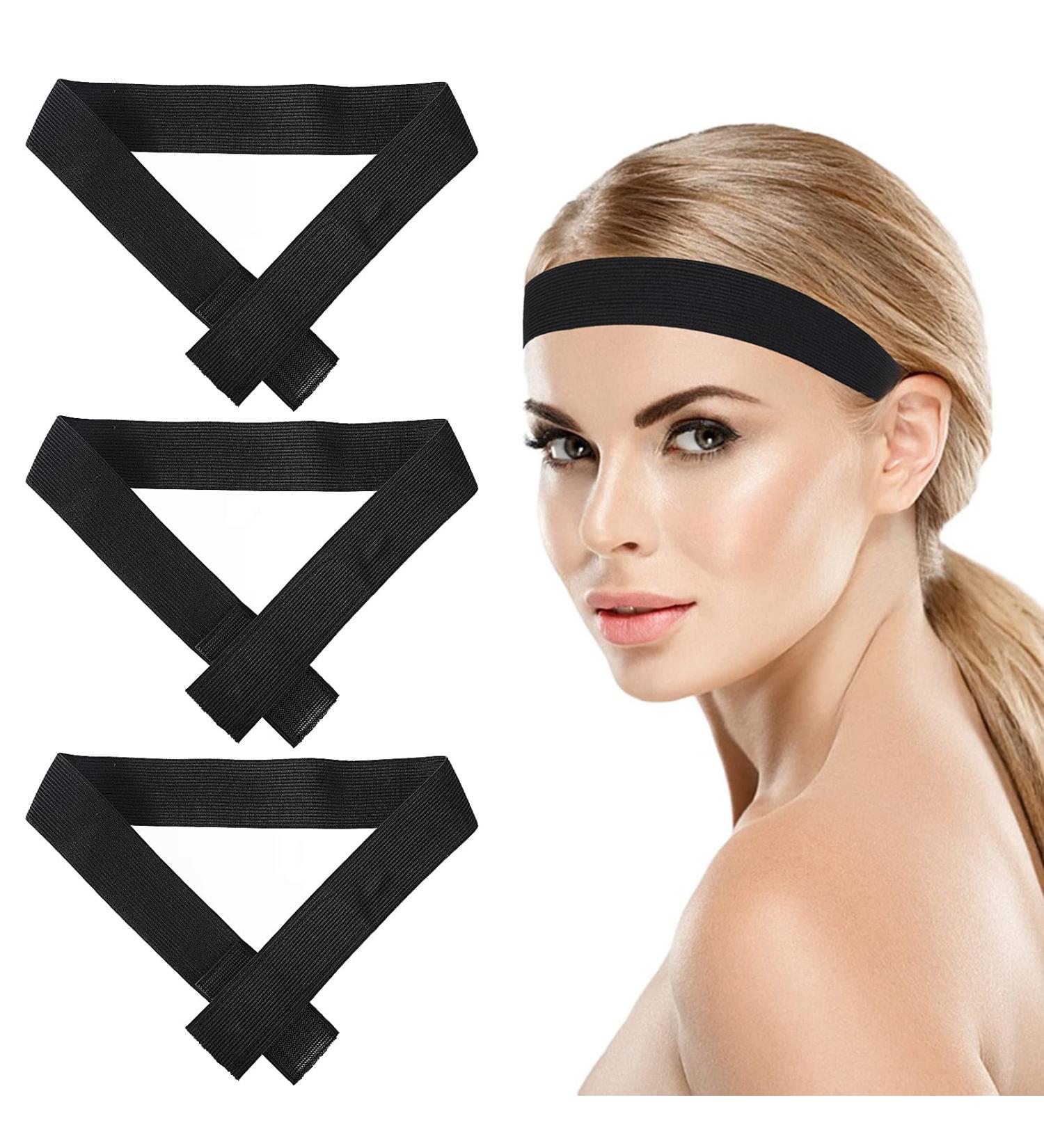 Sibba 3 Pack Wigs & Adjustable Hair Holders - Black Nylon Edges Melting Edge Scarf Secure Hairstyle Solution for All Hair Types - Buy Online on GoSupps.com