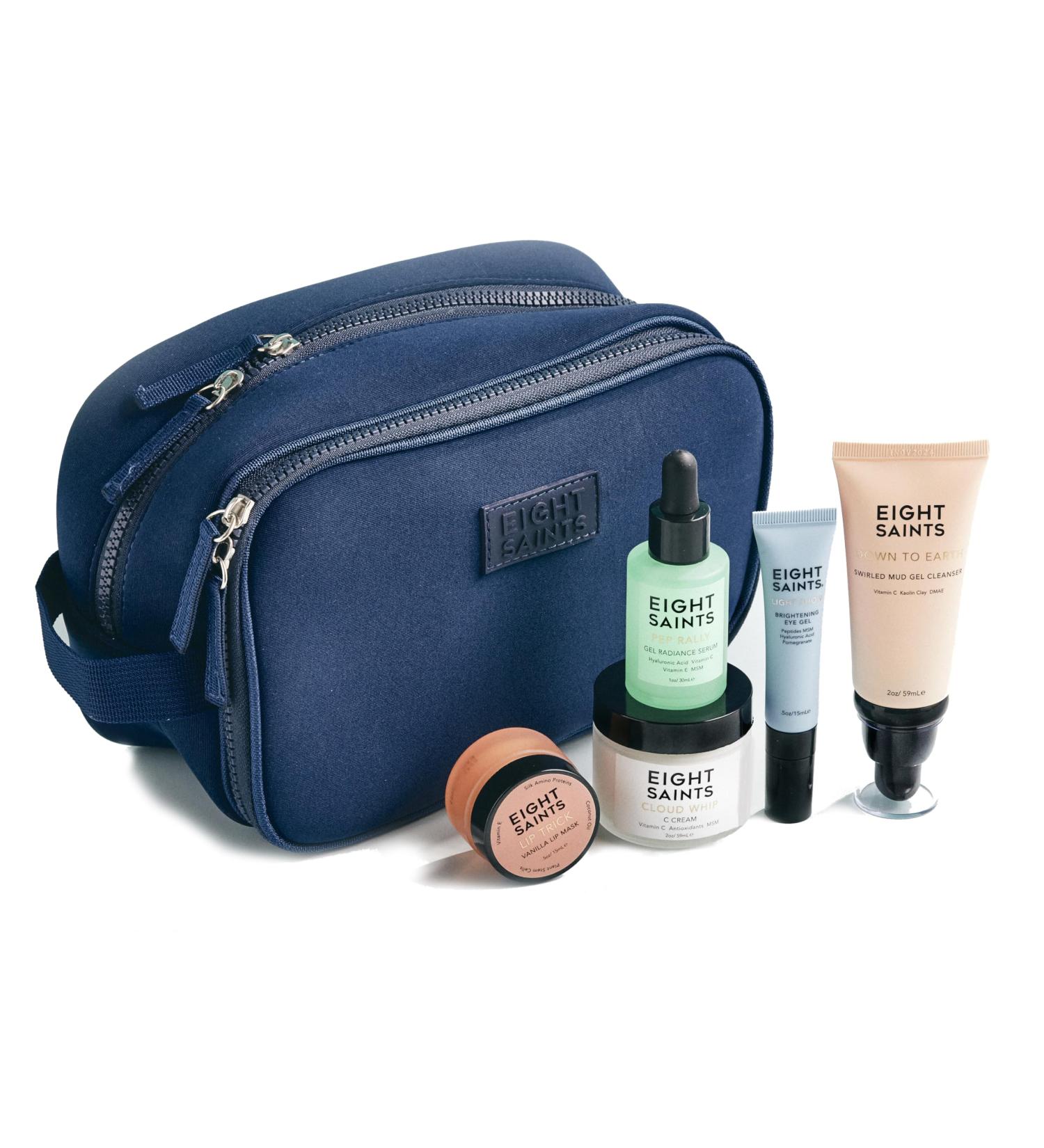 Eight Saints Date Night Skincare Prep Gift Set - All Natural & Organic | Eye Gel Hyaluronic Acid Mud Cleanser & More | Perfect Gift Set for Glowing Skin - Buy Online on GoSupps.com