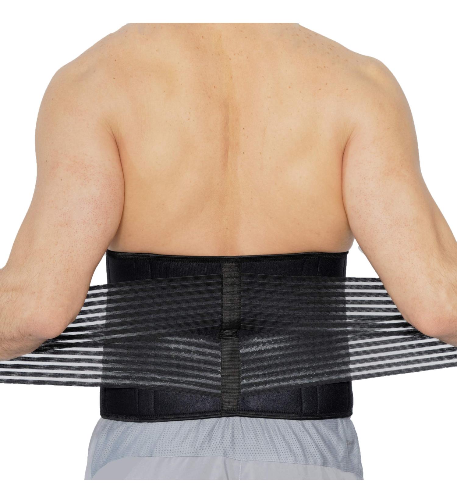 NeoTech Care Neoprene Back Brace - 4XL Size - Adjustable Compression Belt for Lumbar Stability - Pain Relief and Comfort - Breathable Lower Back Support - Buy Online on GoSupps.com