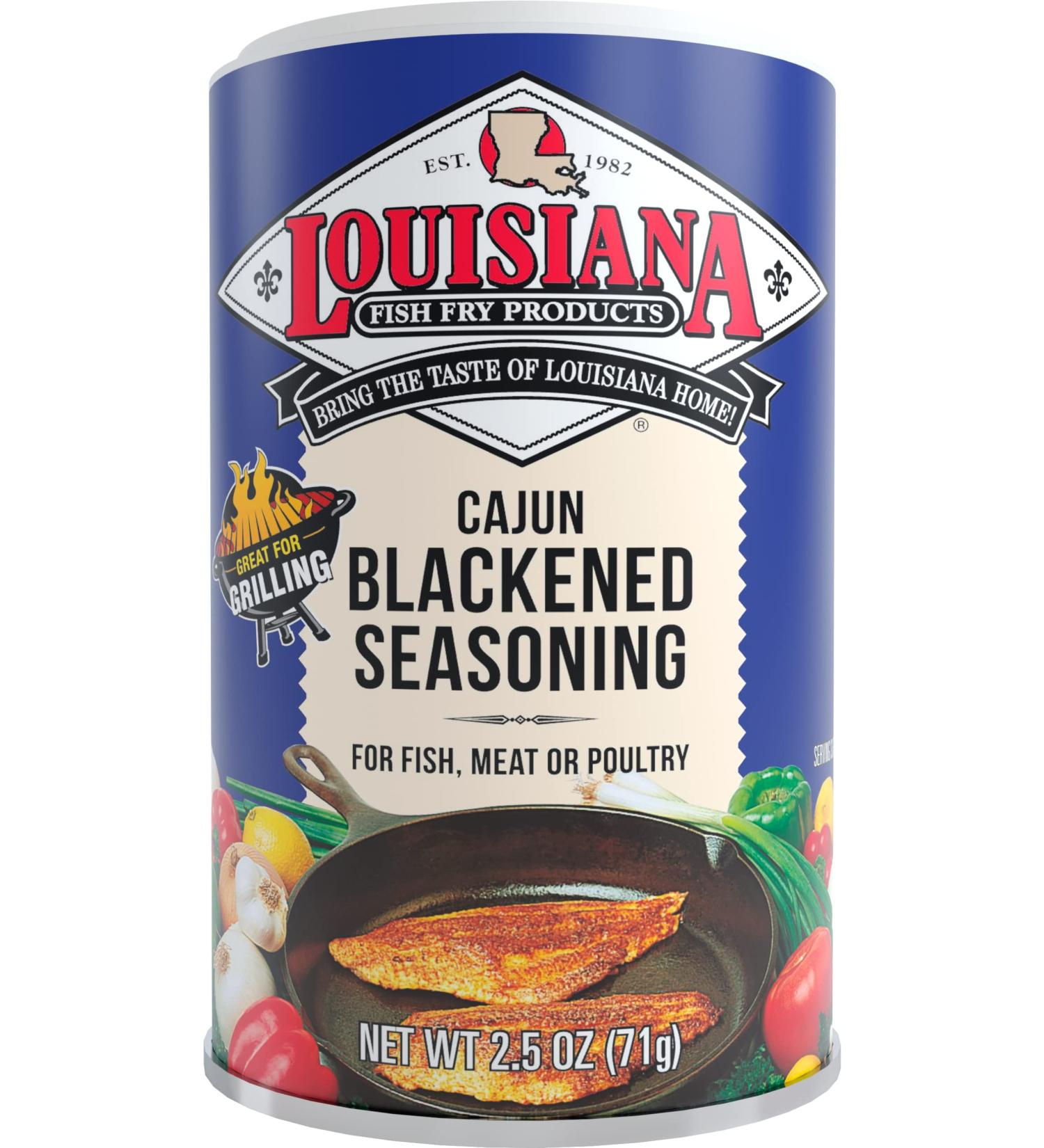 Louisiana Fish Fry Products Cajun Blackened Seasoning 2.5 oz