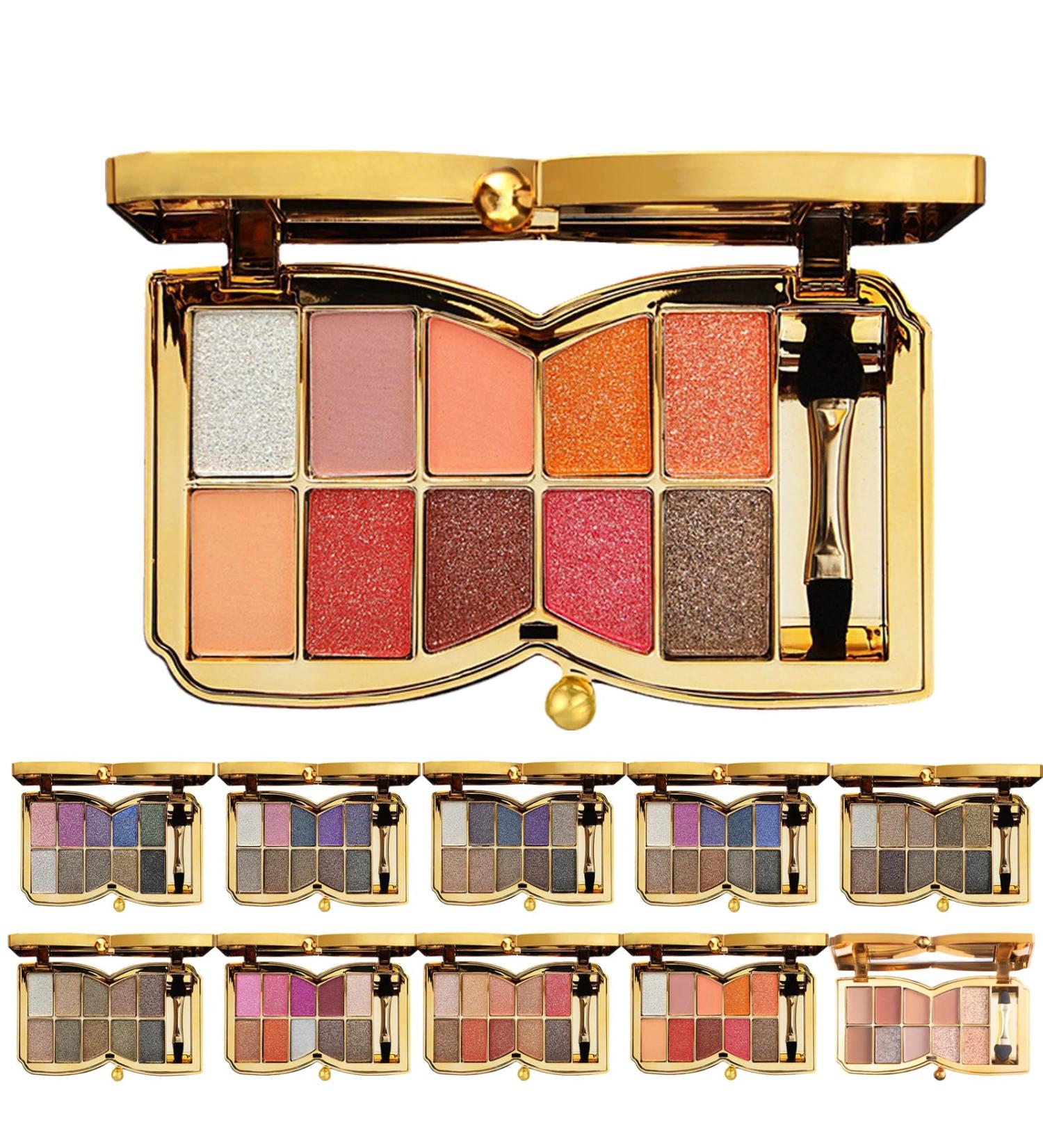 10 Colors Sparkle Shimmer Eyeshadow Palette Glitter Eyeshadow Palette Professional Makeup Glitter Eyeshadow Palette (09#) - Buy Online on GoSupps.com