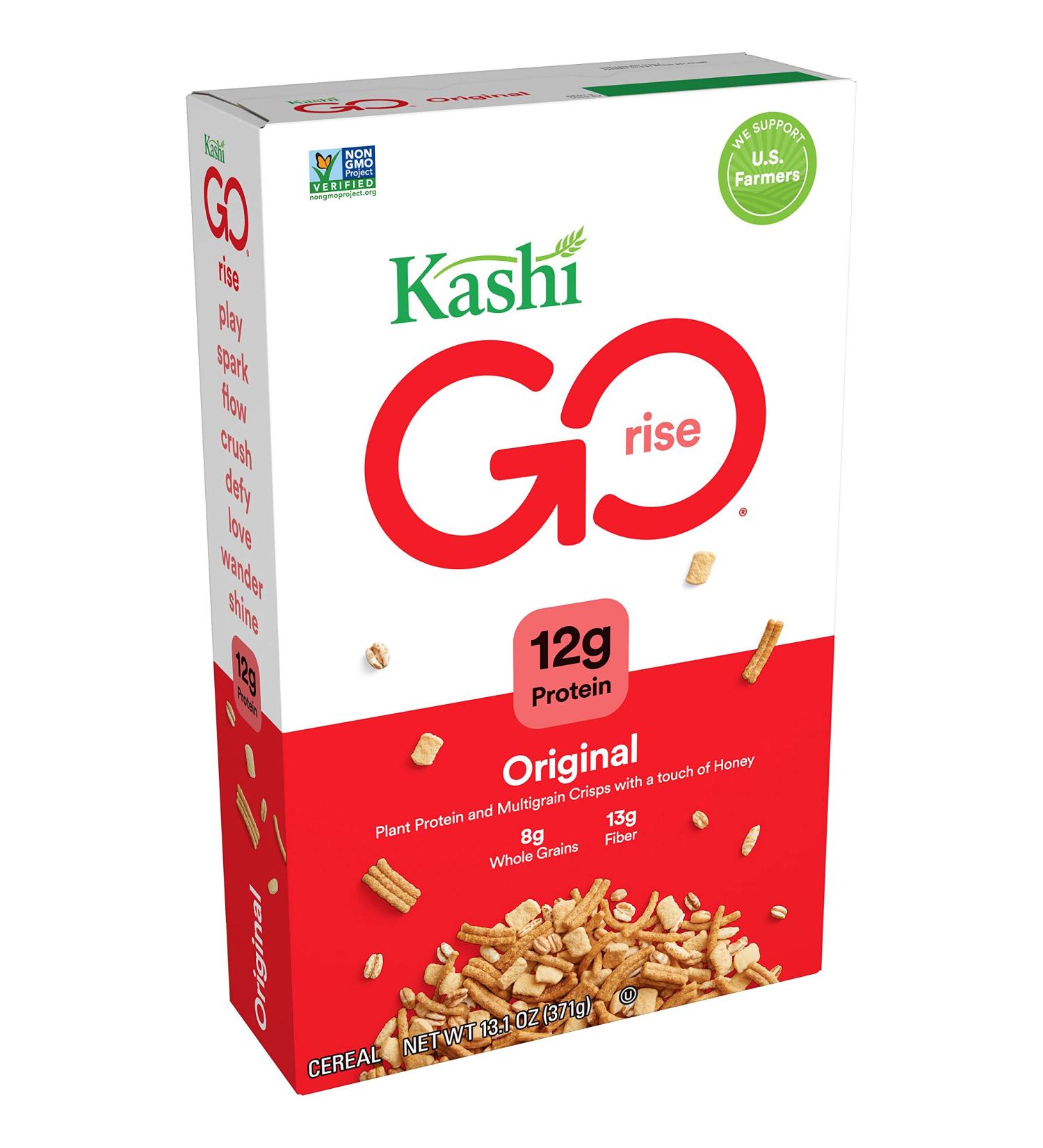 Kashi GO Breakfast Cereal Original 13.1oz Box - Excellent Source of Fiber - Buy Online on GoSupps.com