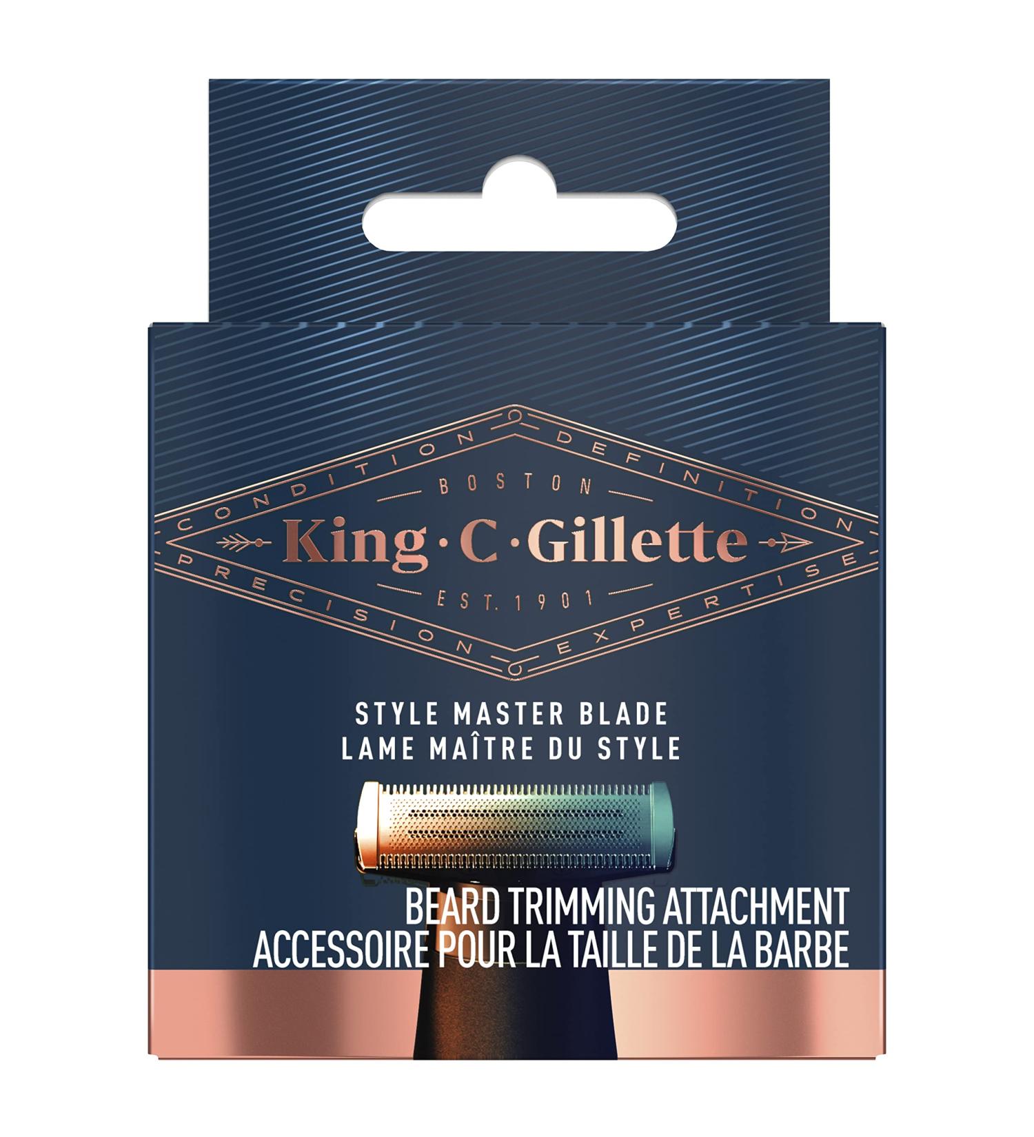 King C. Gillette Style Master Beard Trimmer Blade Refill - 4-Directional Metal Razor Blades - Buy Online on GoSupps.com