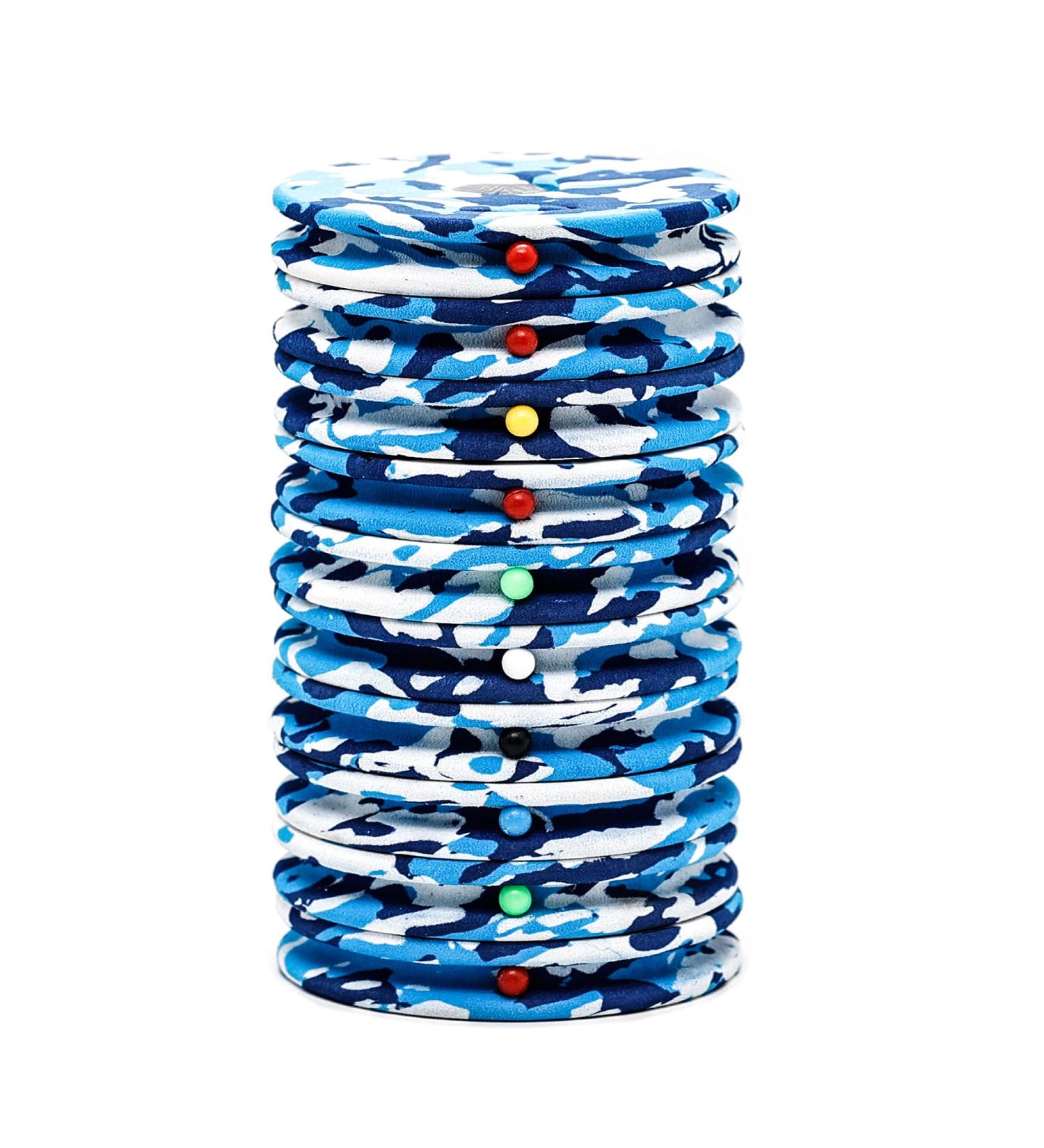 SAMSFX Fishing Line Storage Foam Spool for Fly Fishing Tippet Holder - 10PCS Blue Camo, 70mm/2.76in - Buy Online on GoSupps.com