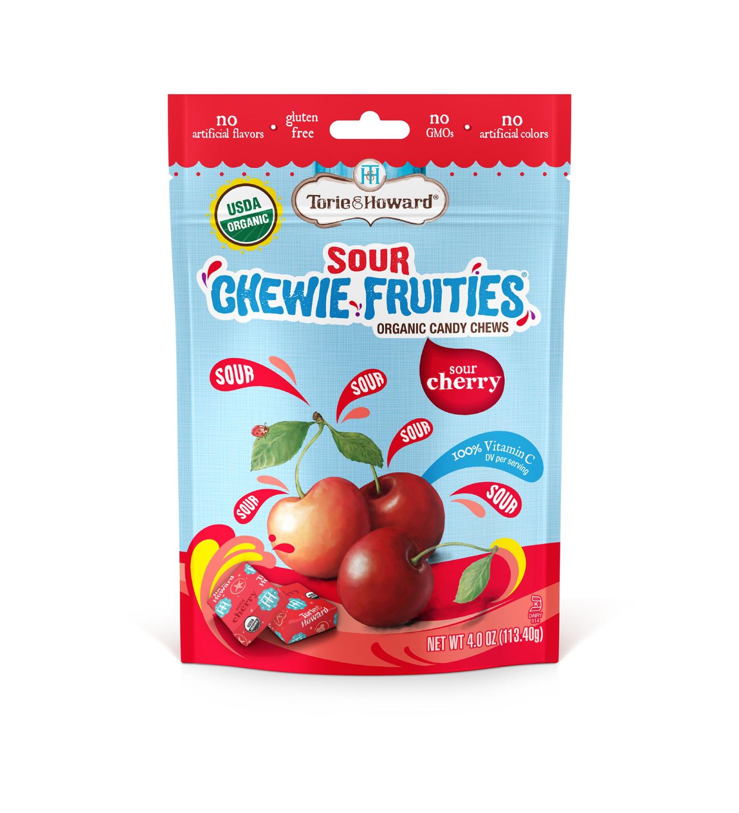 Torie and Howard Chewie Fruities  Sour Cherry  4 Ounce Chewie Fruities Sour Cherry 4 Ounce (Pack of 1) - Buy Online on GoSupps.com