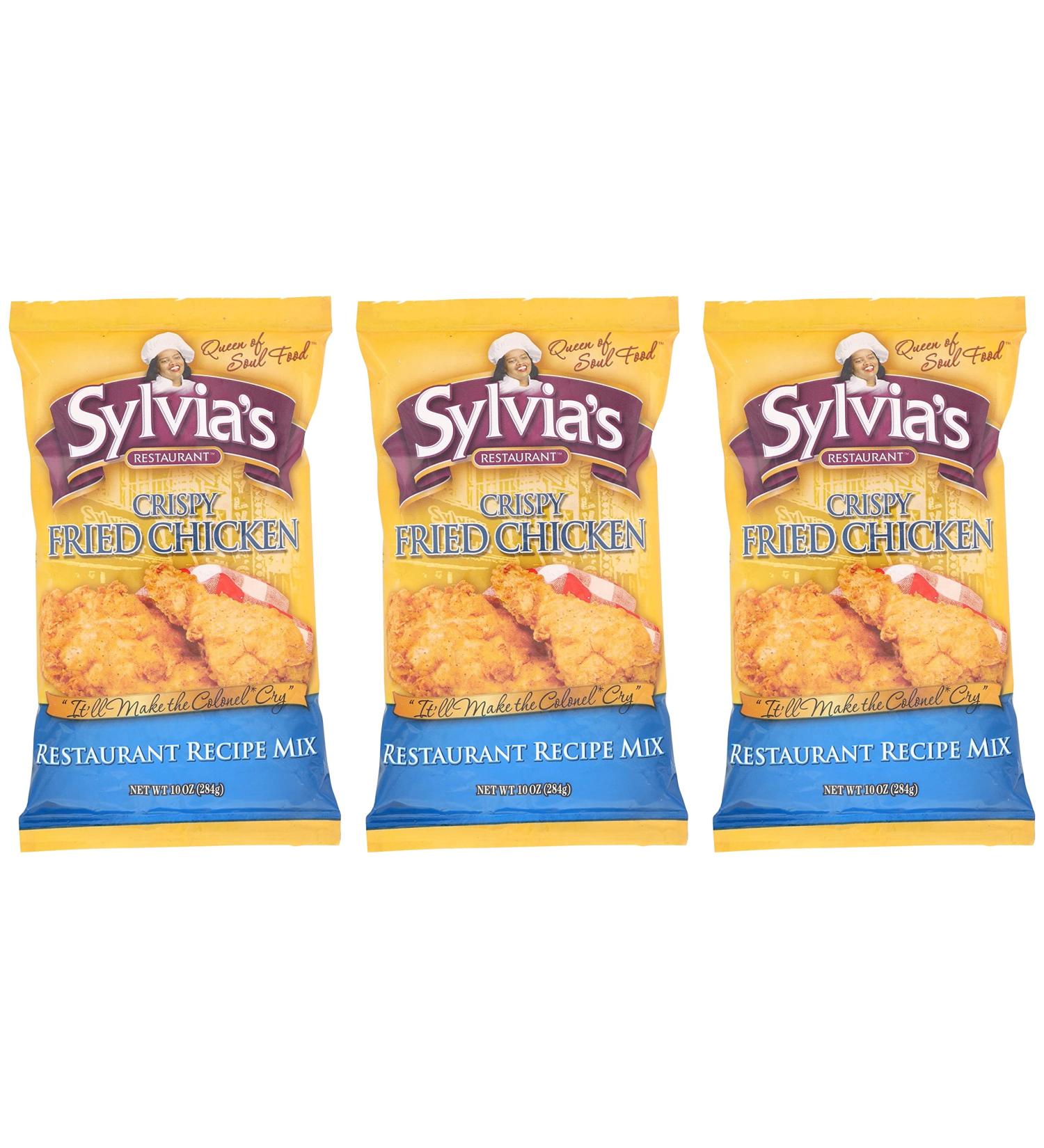 Sylvia's Crispy Fried Chicken Mix 10oz (Pack of 3) - Delicious and Convenient - Buy Online on GoSupps.com