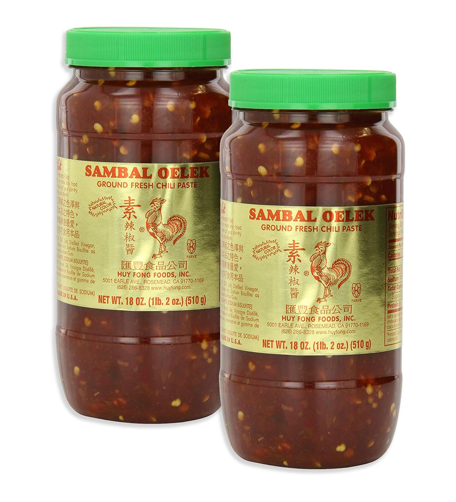 Huy Fong Sambal Oelek Chili Paste  18 Ounce - SET OF 2 - Buy Online on GoSupps.com