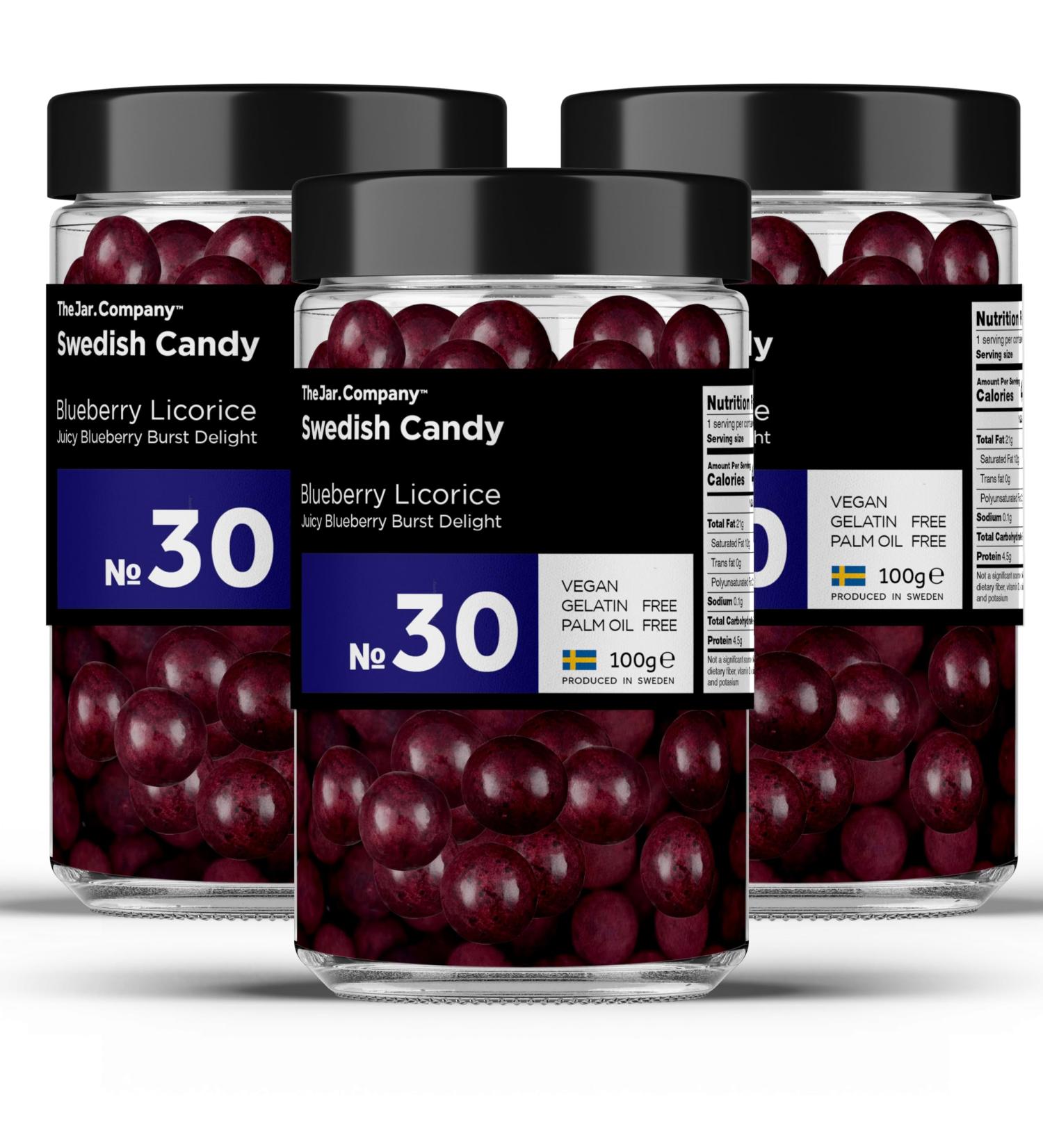 TheJar.Company - Swedish Candy - 30 - Blueberry Licorice