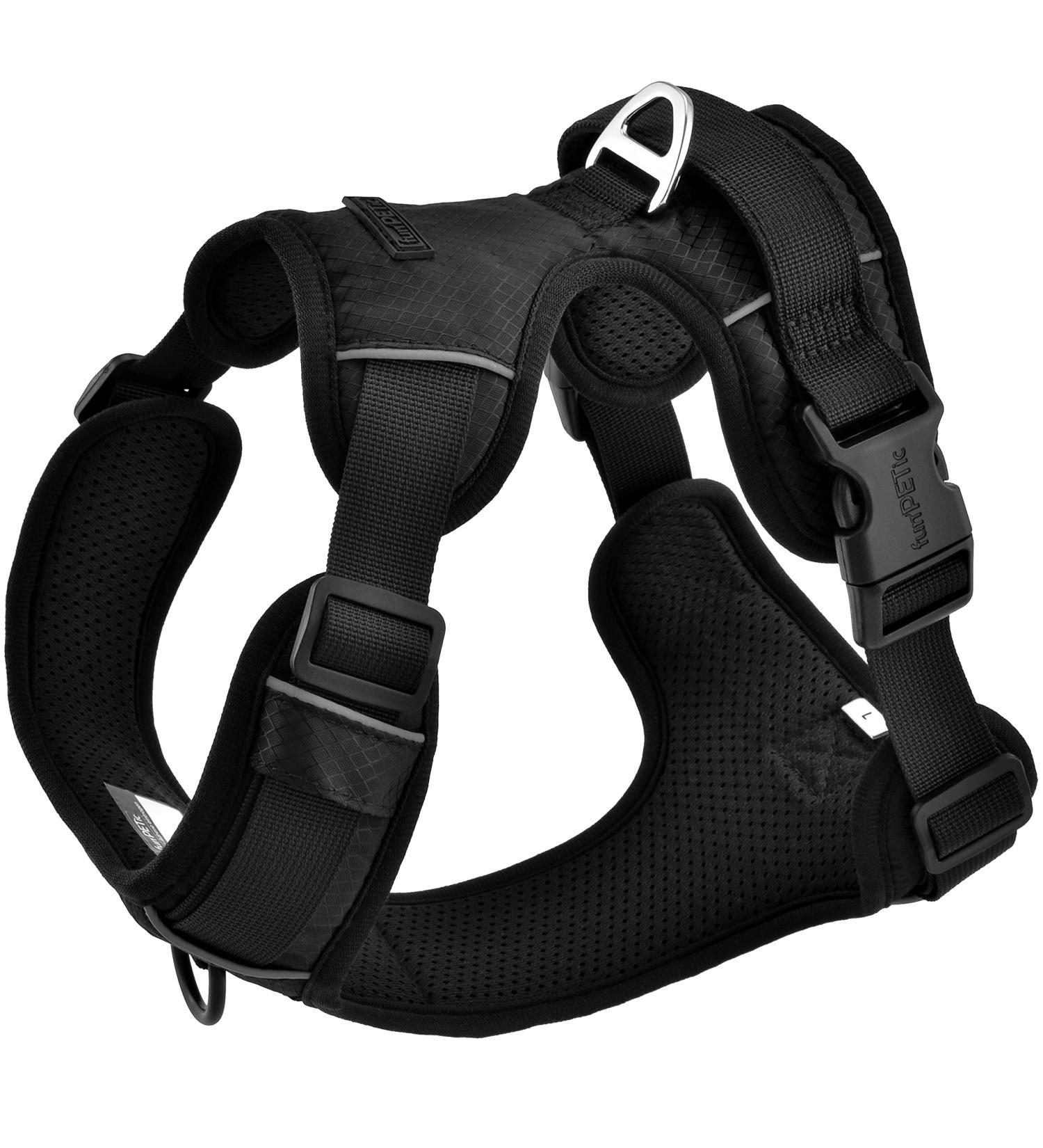 Buy Funpetic Dog Harnesses 2022 - Reflective Padded & Breathable Anti-Train Dishes for Small Medium & Large Dogs - Black M - Buy Online on GoSupps.com