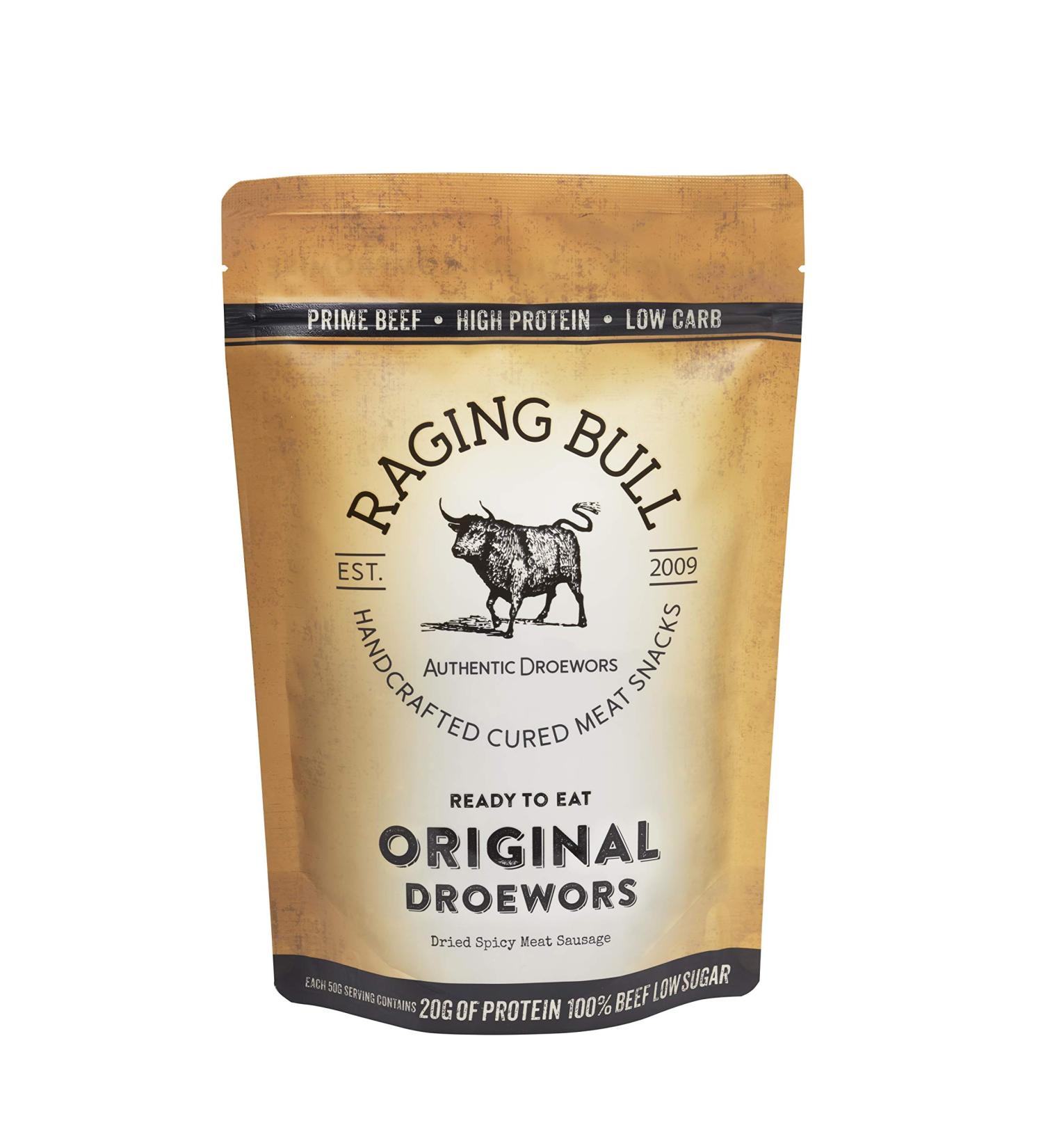 250g Droewors Original - Traditional South African Beef Drywors Sticks | High Protein Low Calorie Biltong Sausage Snack - Buy Online on GoSupps.com