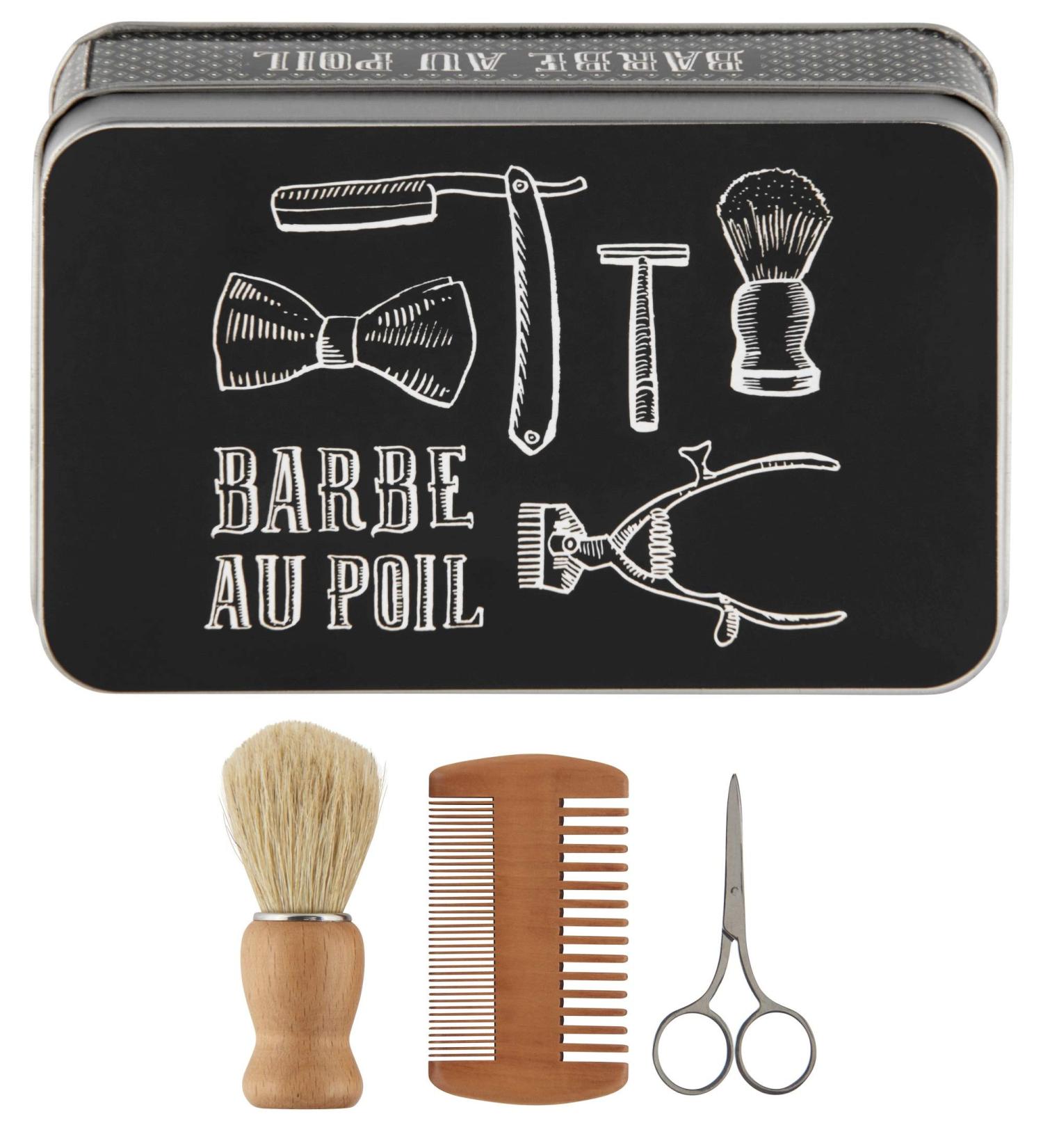 Derri re la Porte Beard Tin (filled) Au poil