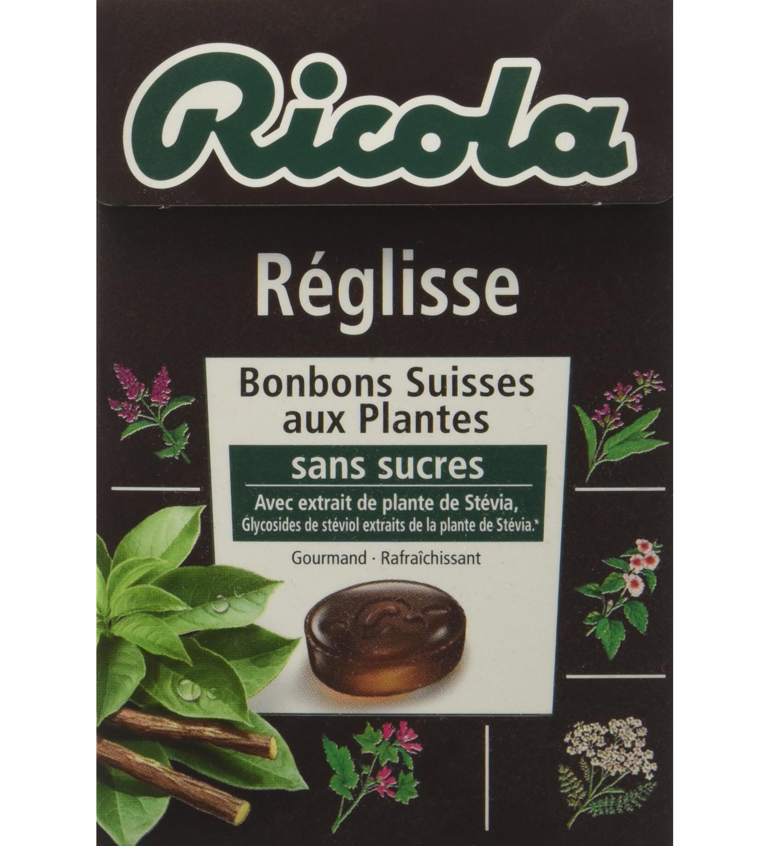Ricola Swiss Sugar Free Licorice Plant Sweets 50 g - Pack of 5 - Buy Online on GoSupps.com