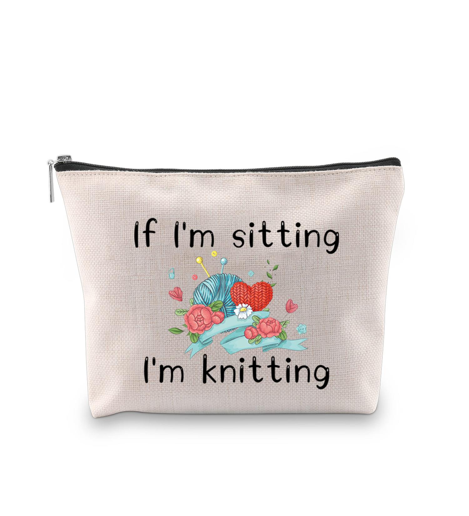 JXGZSO Funny Knitting Cosmetic Bag - Perfect Gift for Crochet Lovers - Buy Online on GoSupps.com
