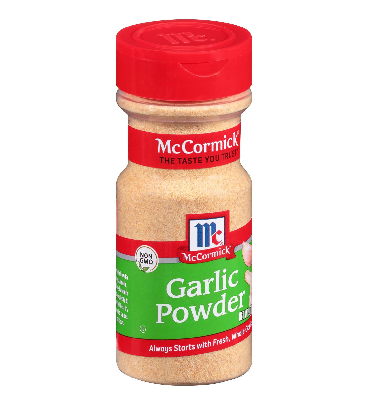 McCormick Garlic Powder 5.37 oz - Top-Quality Seasoning Powder (Pack of 1) - Buy Online on GoSupps.com
