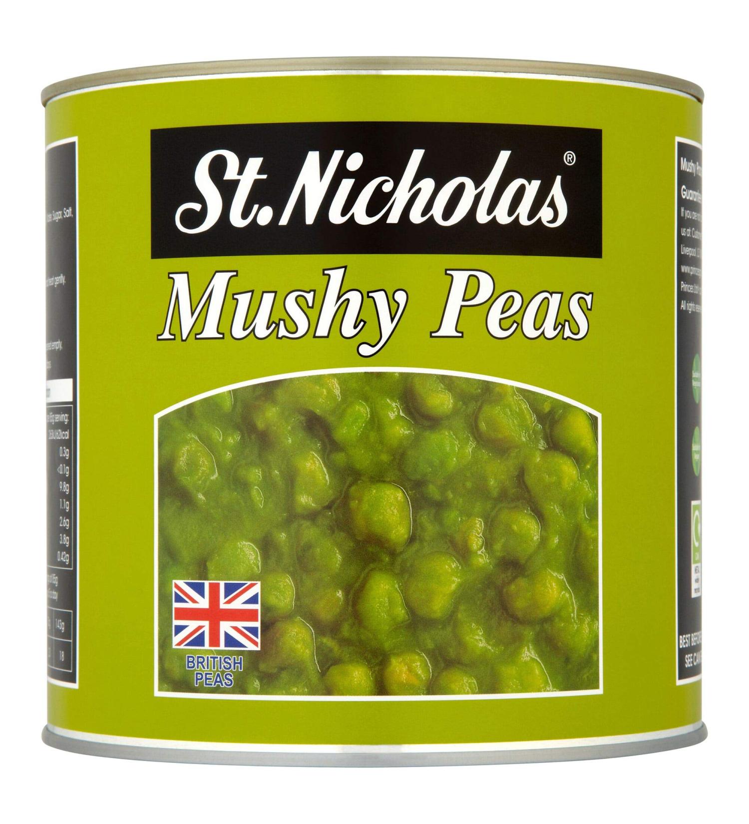 St Nicholas Catering Mushy Peas - 6x2.61kg