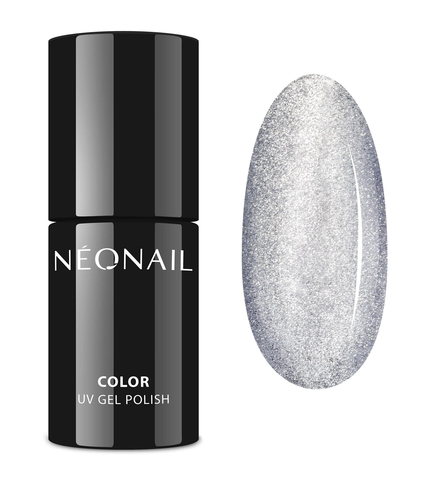 NEONAIL Grey Nail Polish Satin Cat Eye 7.2 ml Satin Flame UV LED 8564-7 White Grey - Buy Online on GoSupps.com