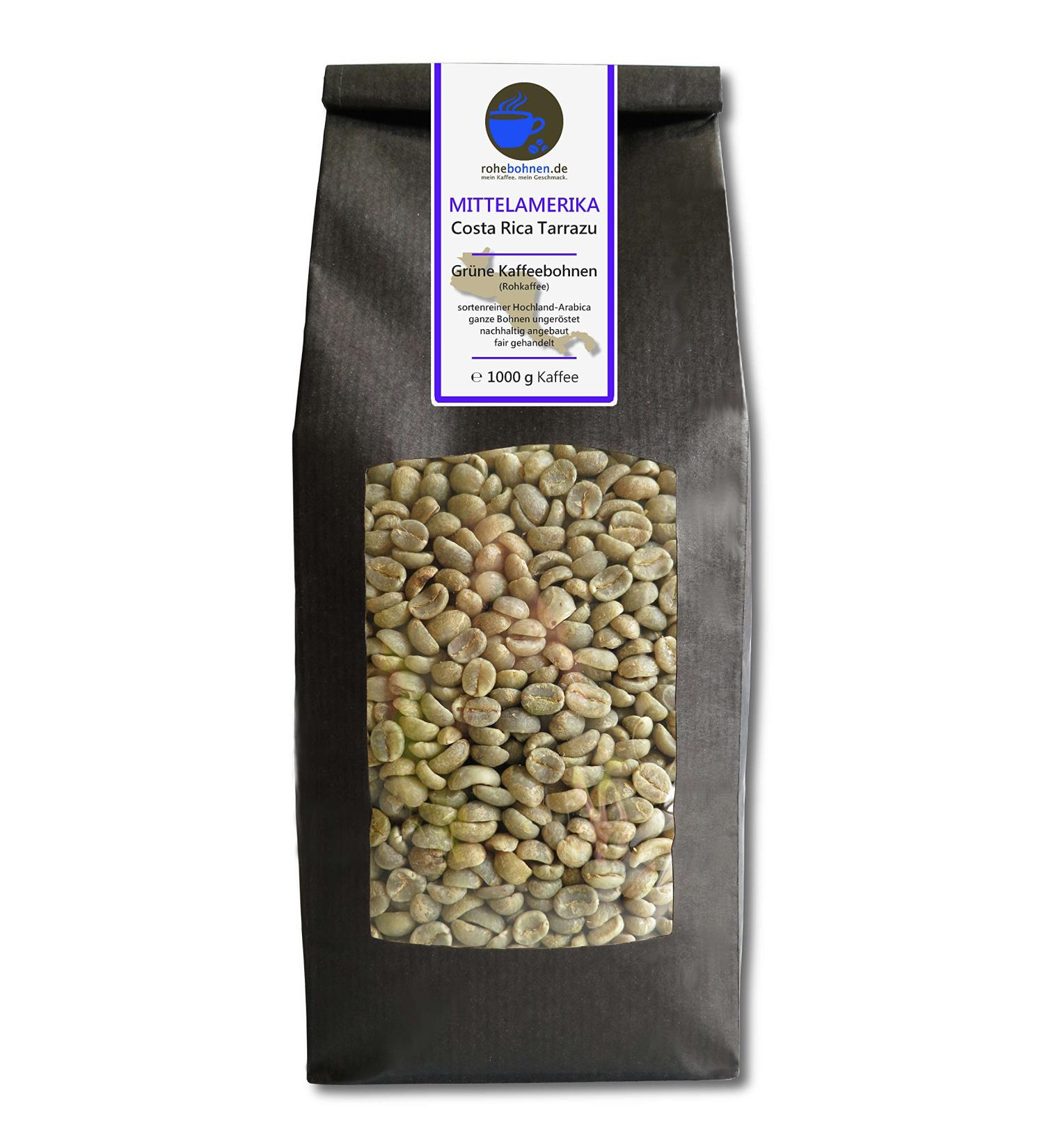 Green Coffee Beans Costa Rica Tarrazu (Highland raw Coffee Beans unroasted 1000g)
