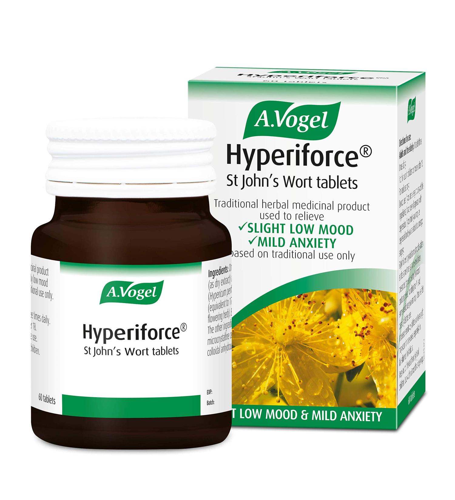 A.Vogel Hyperiforce St John's Wort Tablets - Relieves Slightly Low Mood & Mild Anxiety - 120 Tablets - Buy Online on GoSupps.com